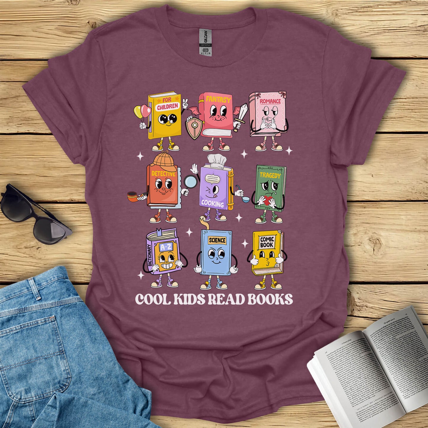 Cool Kids Read Books T-Shirt