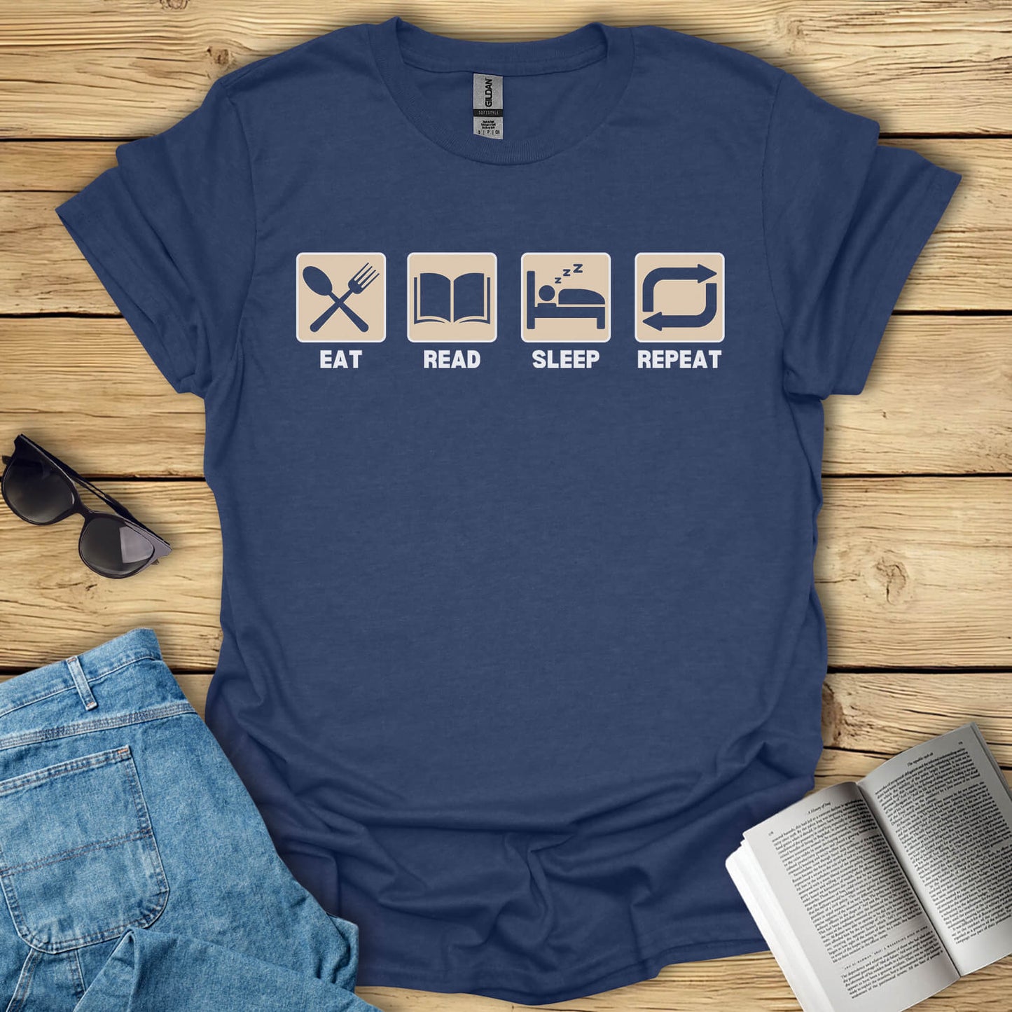 Eat, Sleep, Read, Repeat T-Shirt