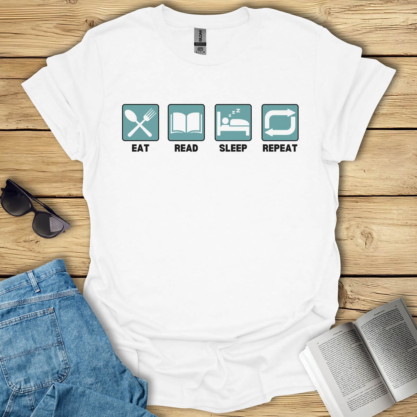 Eat, Sleep, Read, Repeat T-Shirt