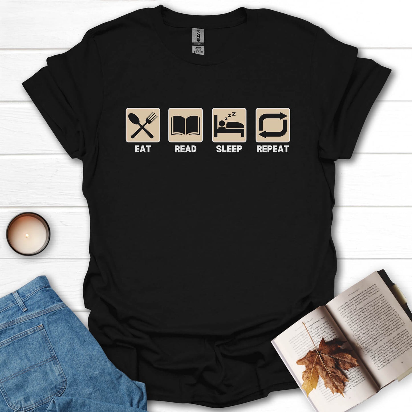 Eat, Sleep, Read, Repeat T-Shirt