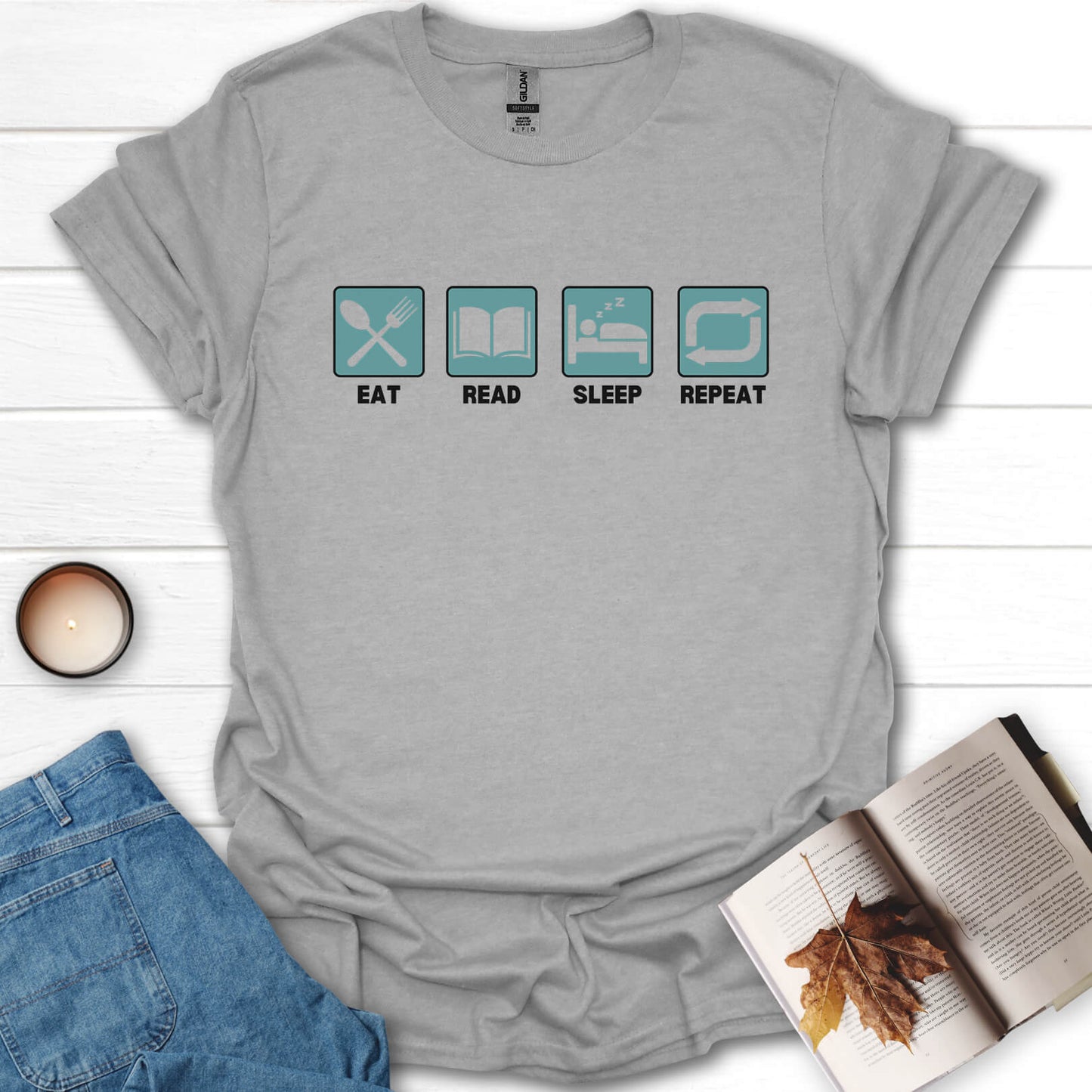 Eat, Sleep, Read, Repeat T-Shirt