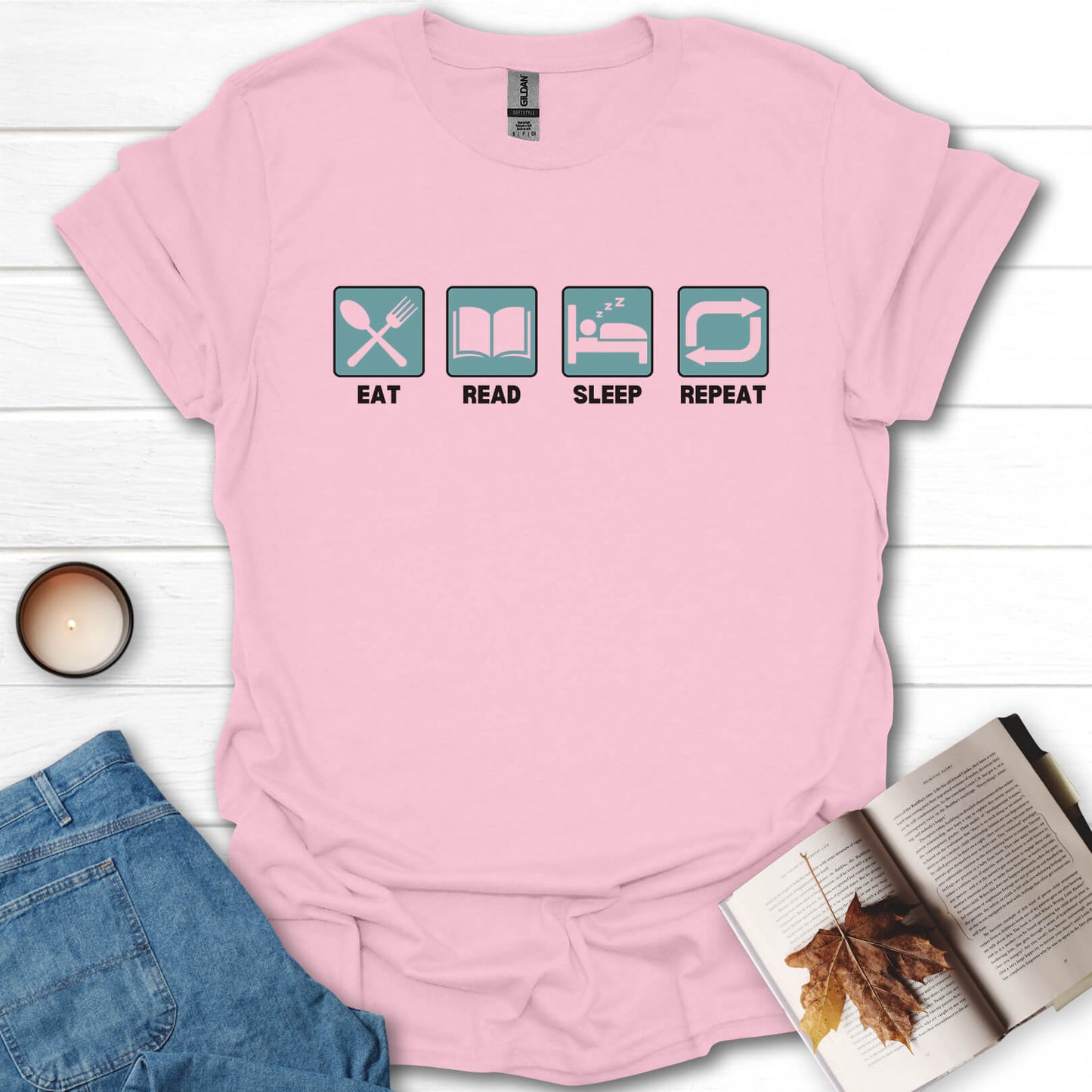 Eat, Sleep, Read, Repeat T-Shirt