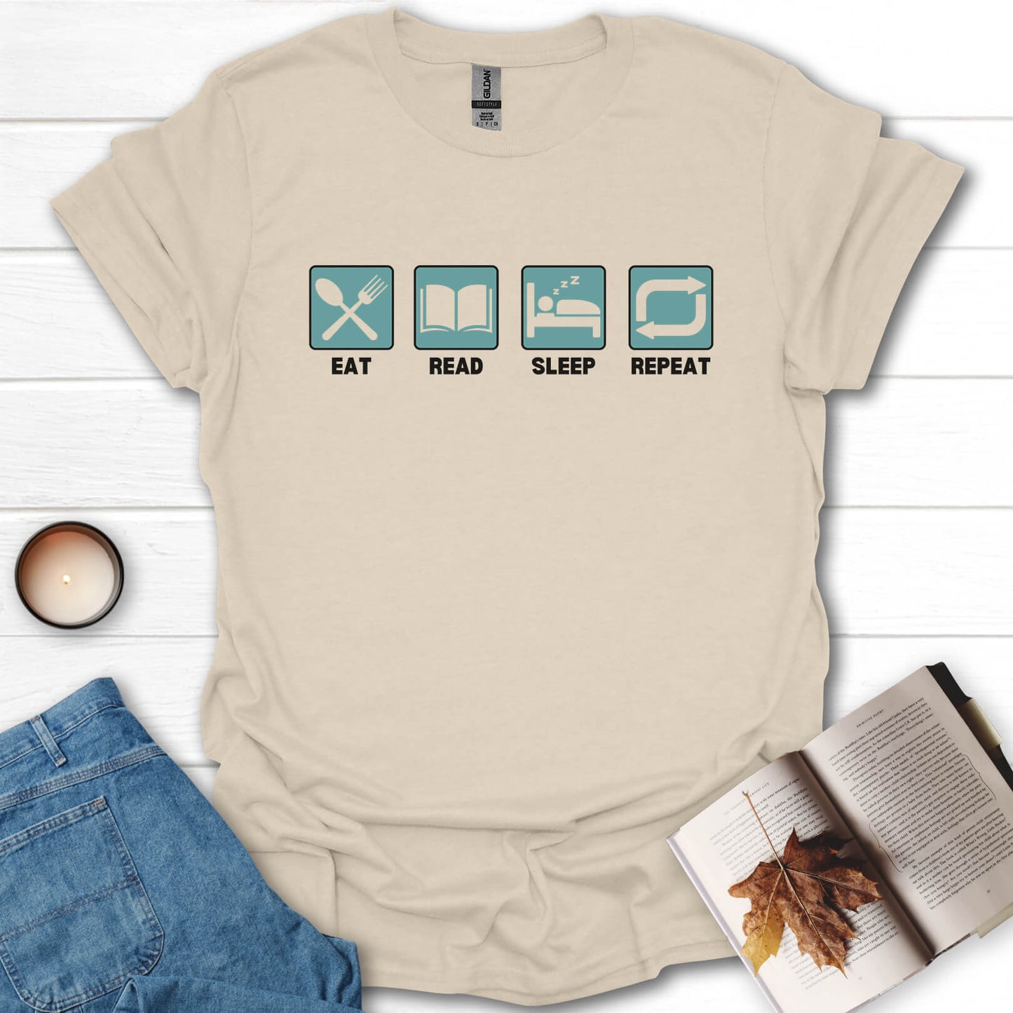 Eat, Sleep, Read, Repeat T-Shirt