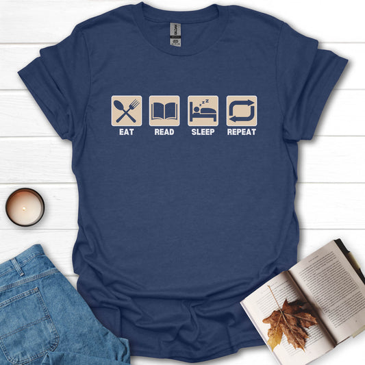 Eat, Sleep, Read, Repeat T-Shirt