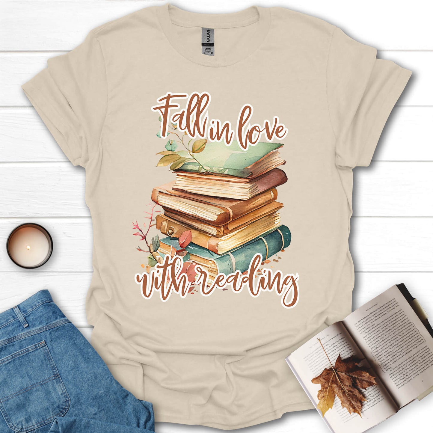 Fall In Love With Reading T-Shirt