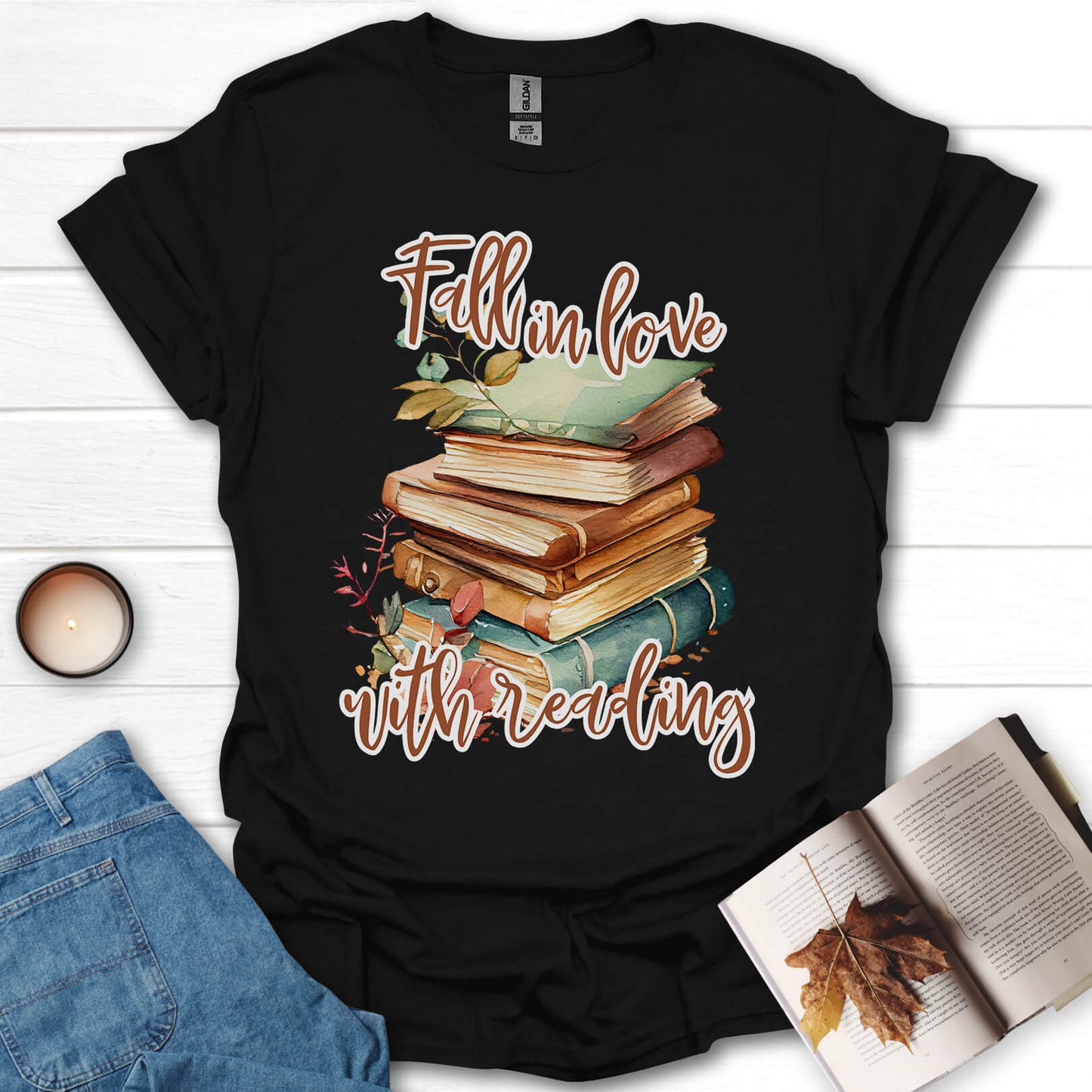 Fall In Love With Reading T-Shirt