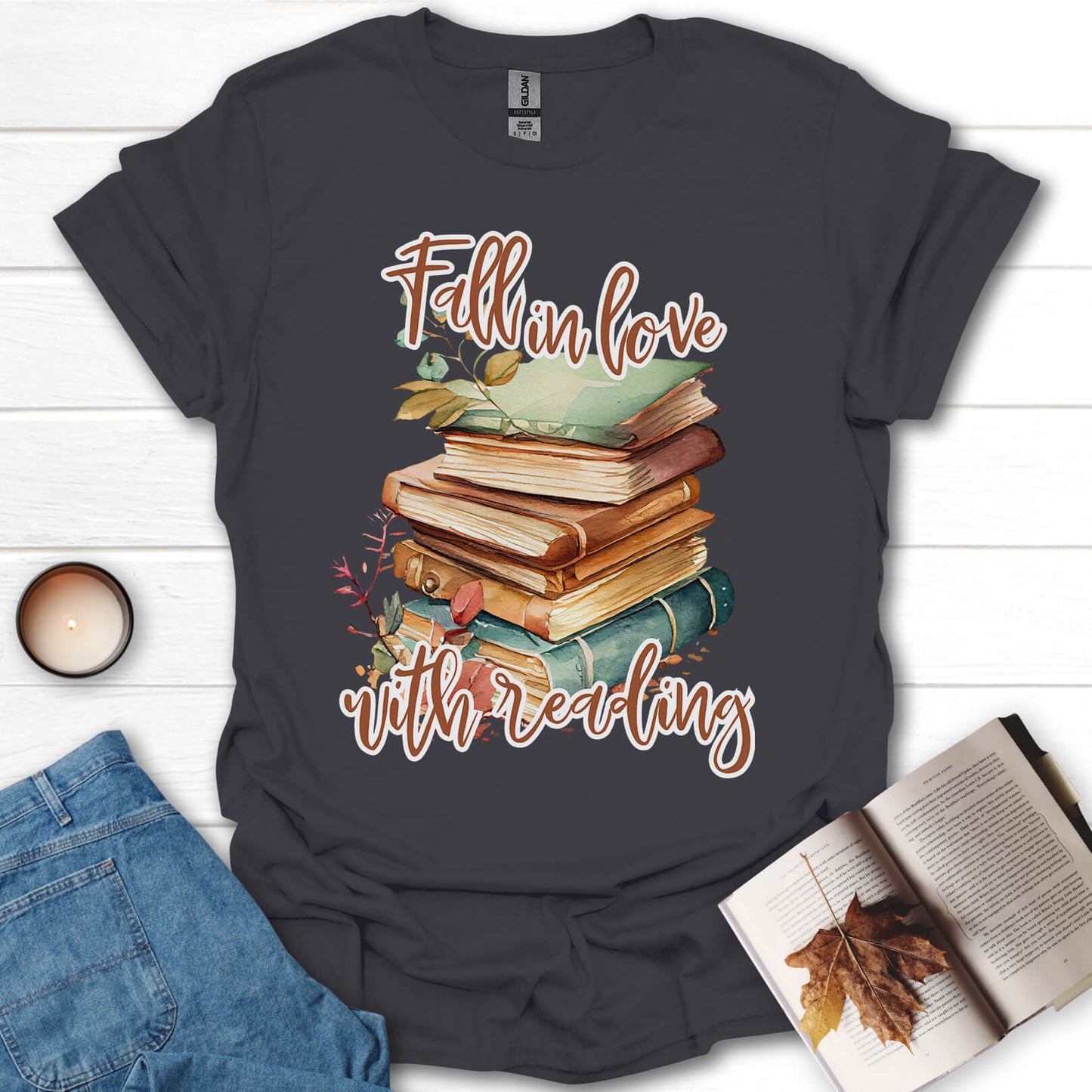 Fall In Love With Reading T-Shirt