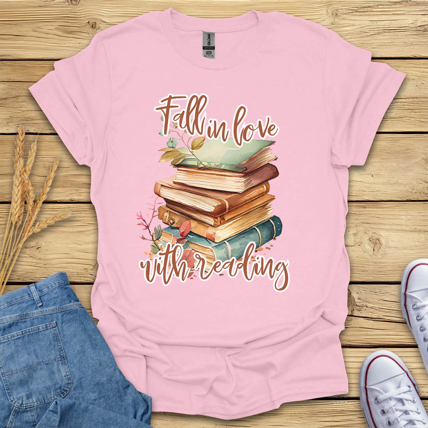 Fall In Love With Reading T-Shirt