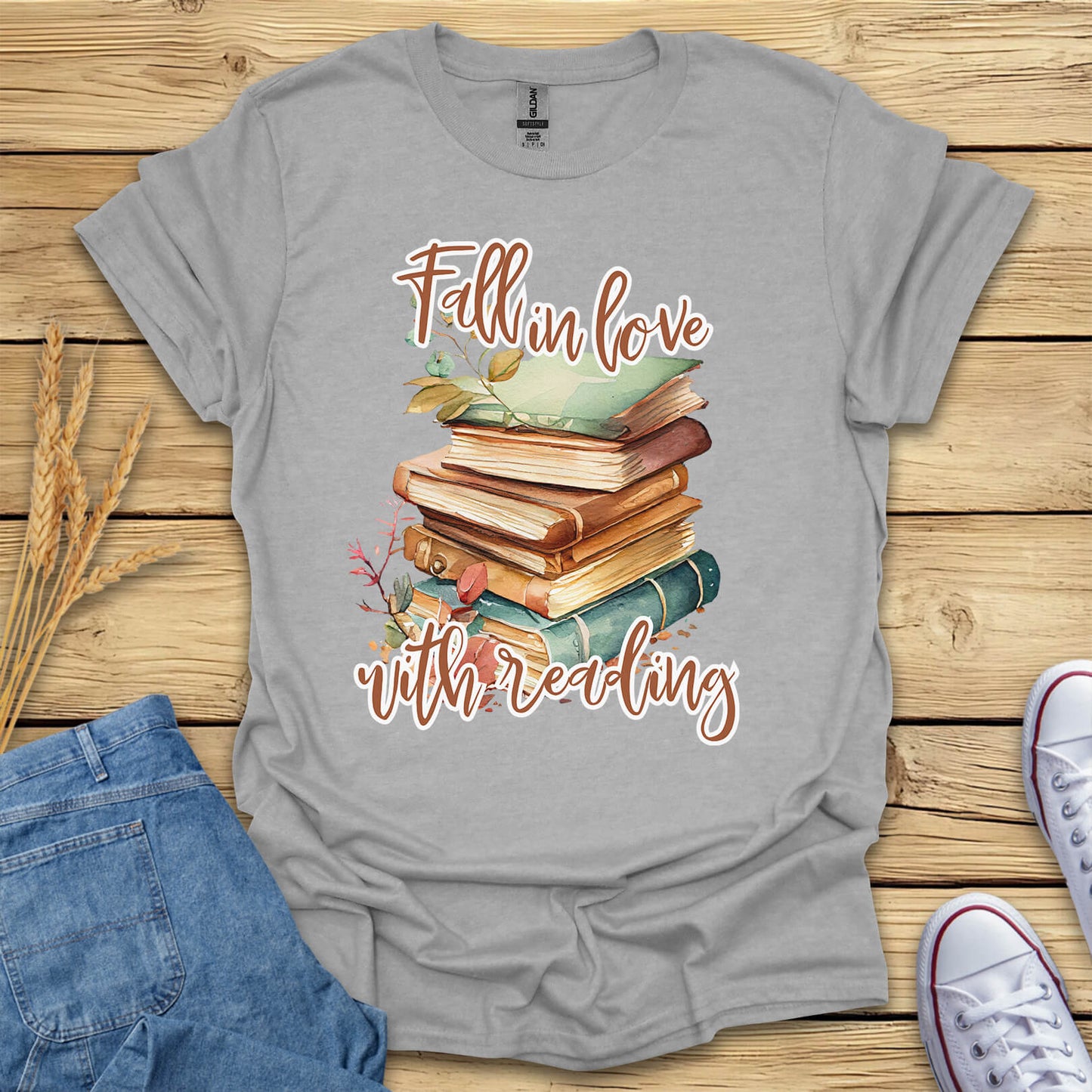 Fall In Love With Reading T-Shirt