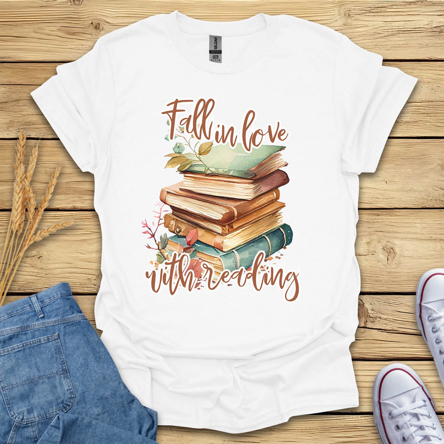 Fall In Love With Reading T-Shirt