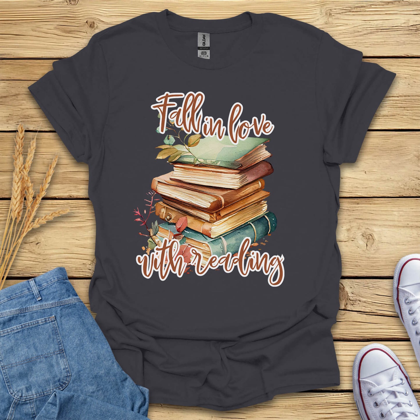 Fall In Love With Reading T-Shirt