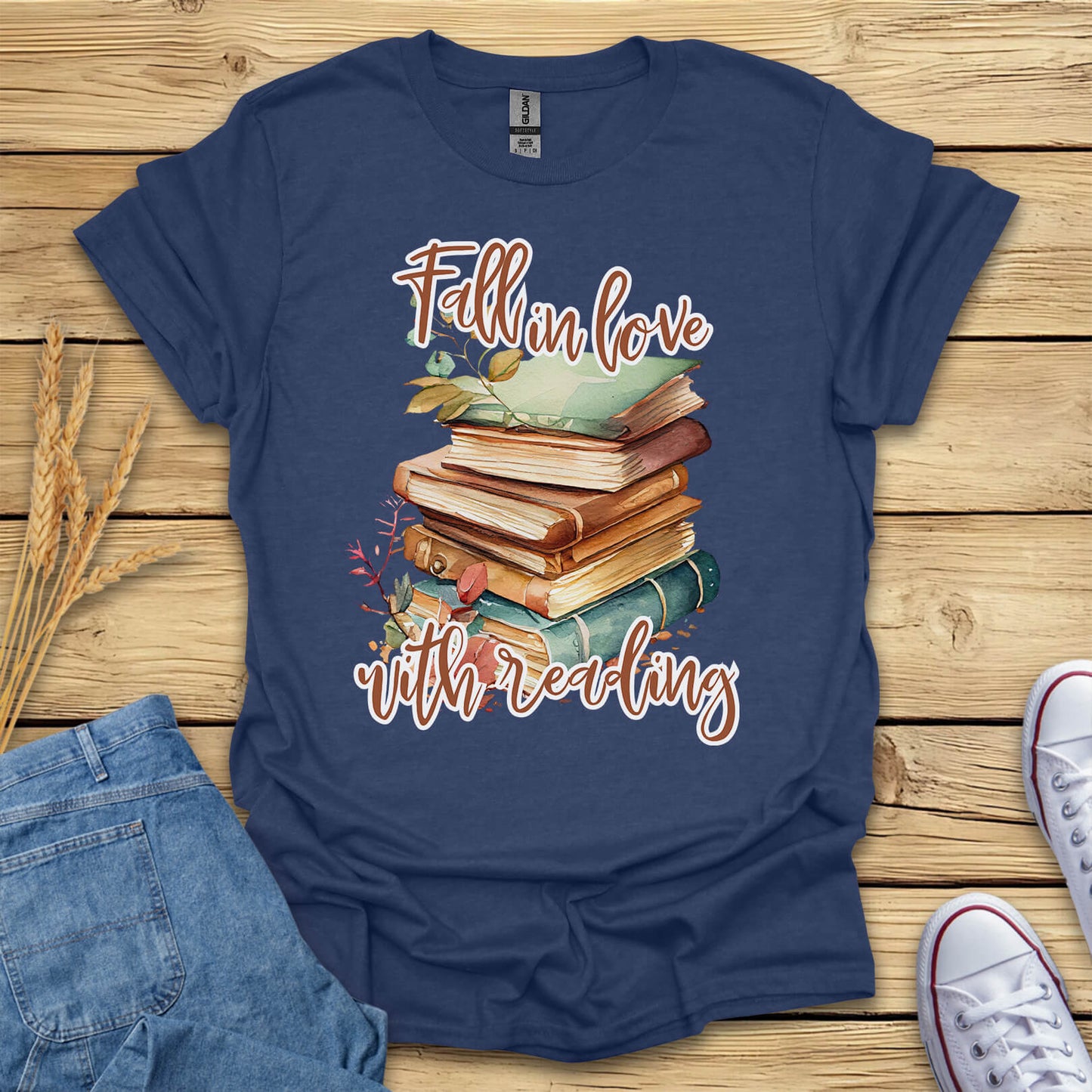 Fall In Love With Reading T-Shirt