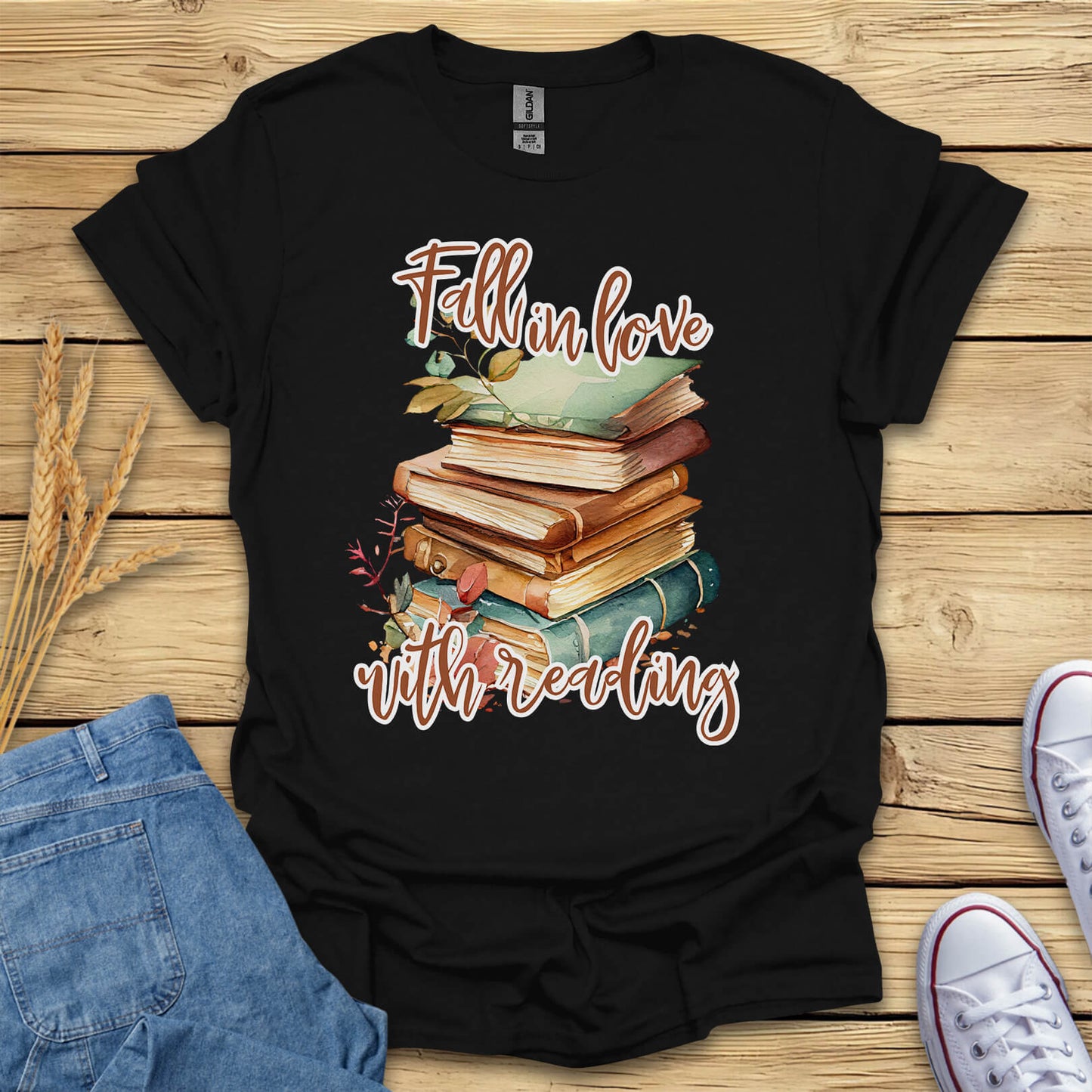 Fall In Love With Reading T-Shirt