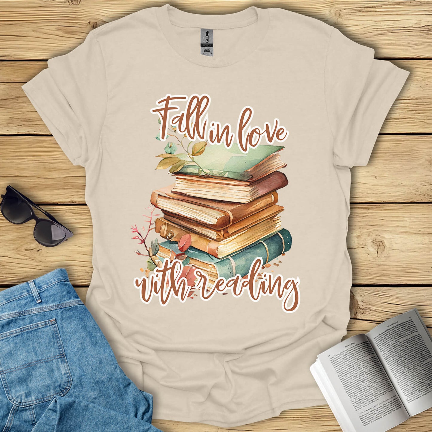 Fall In Love With Reading T-Shirt