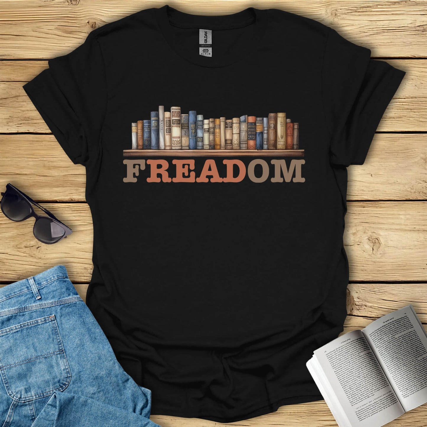 Freadom Book Reading T-Shirt