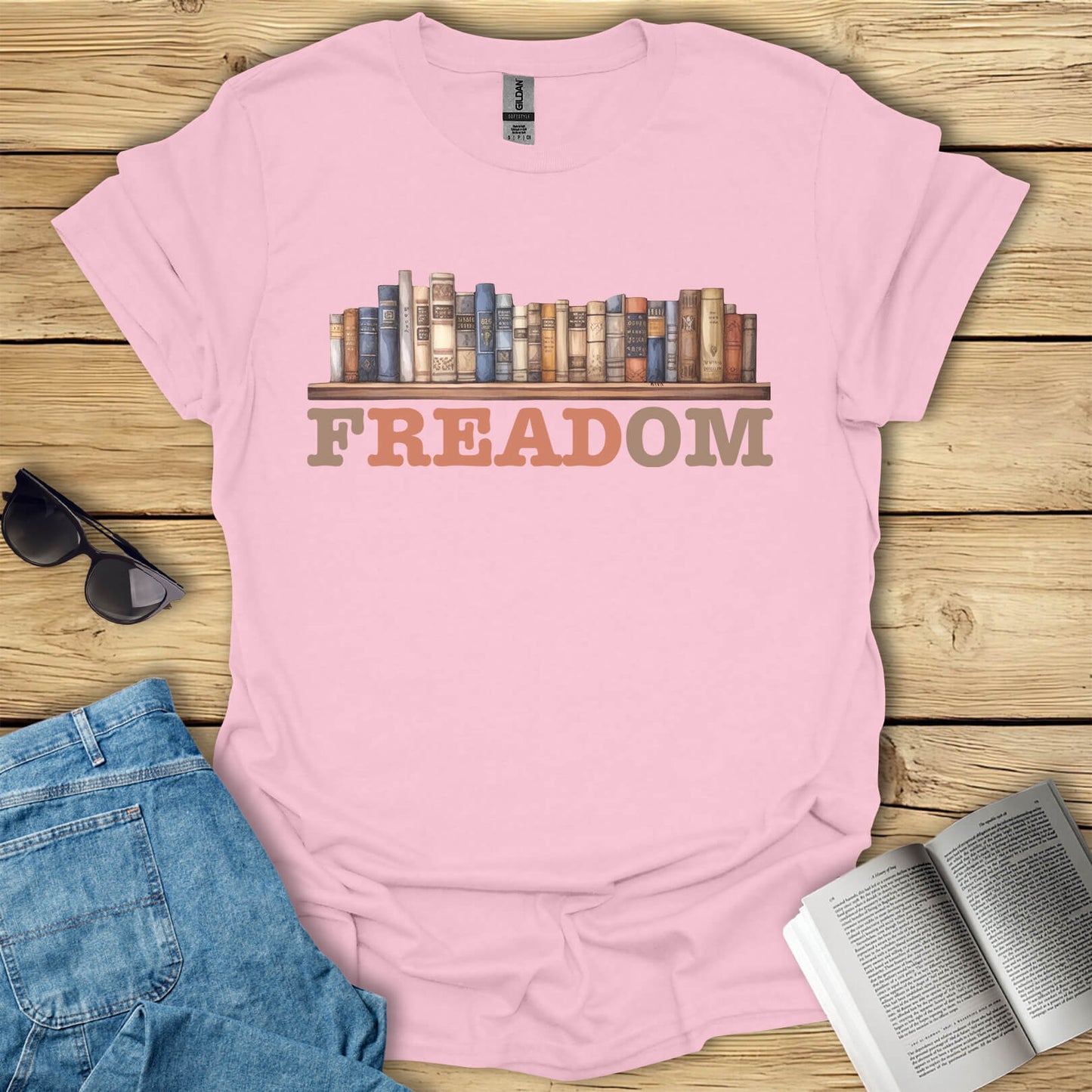 Freadom Book Reading T-Shirt