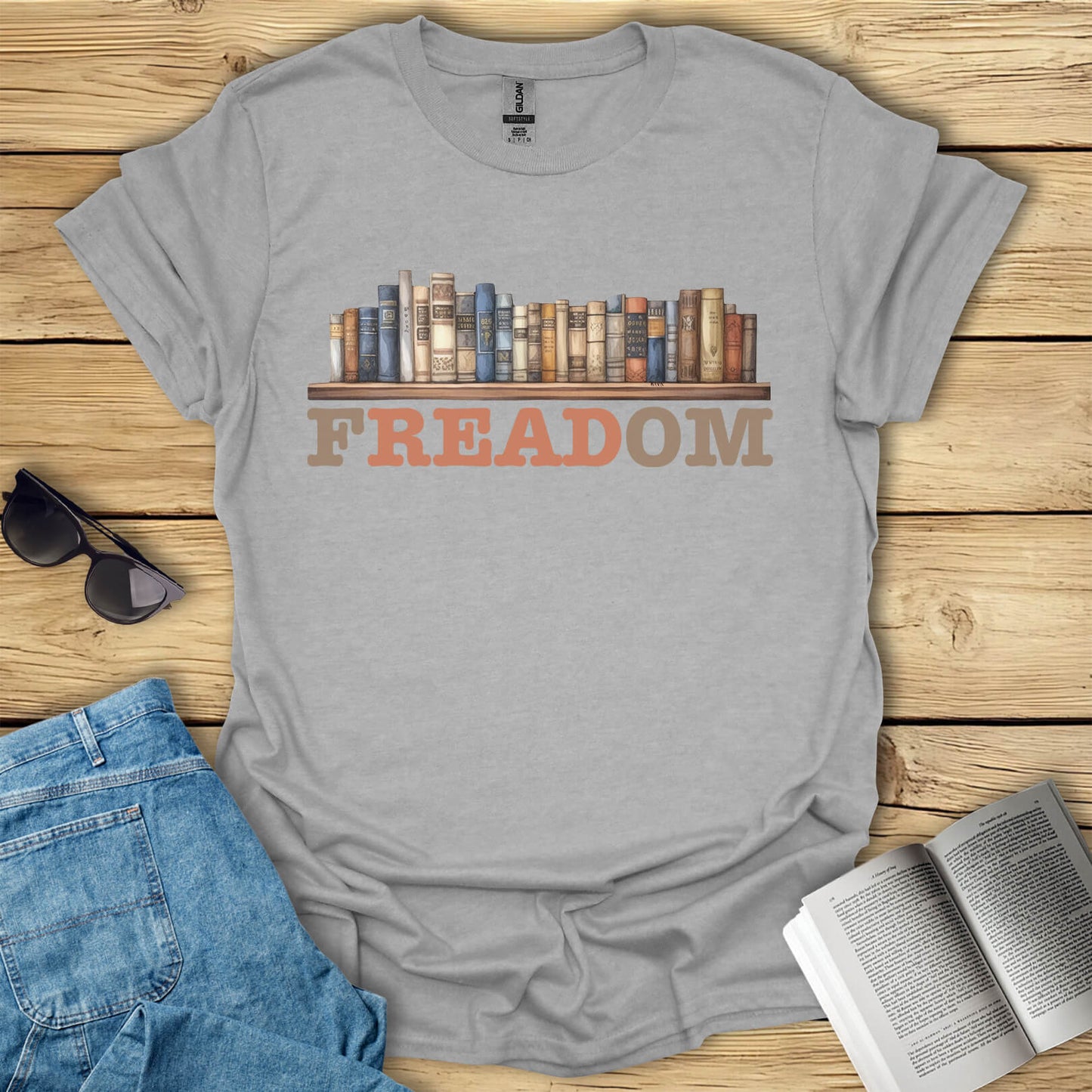 Freadom Book Reading T-Shirt