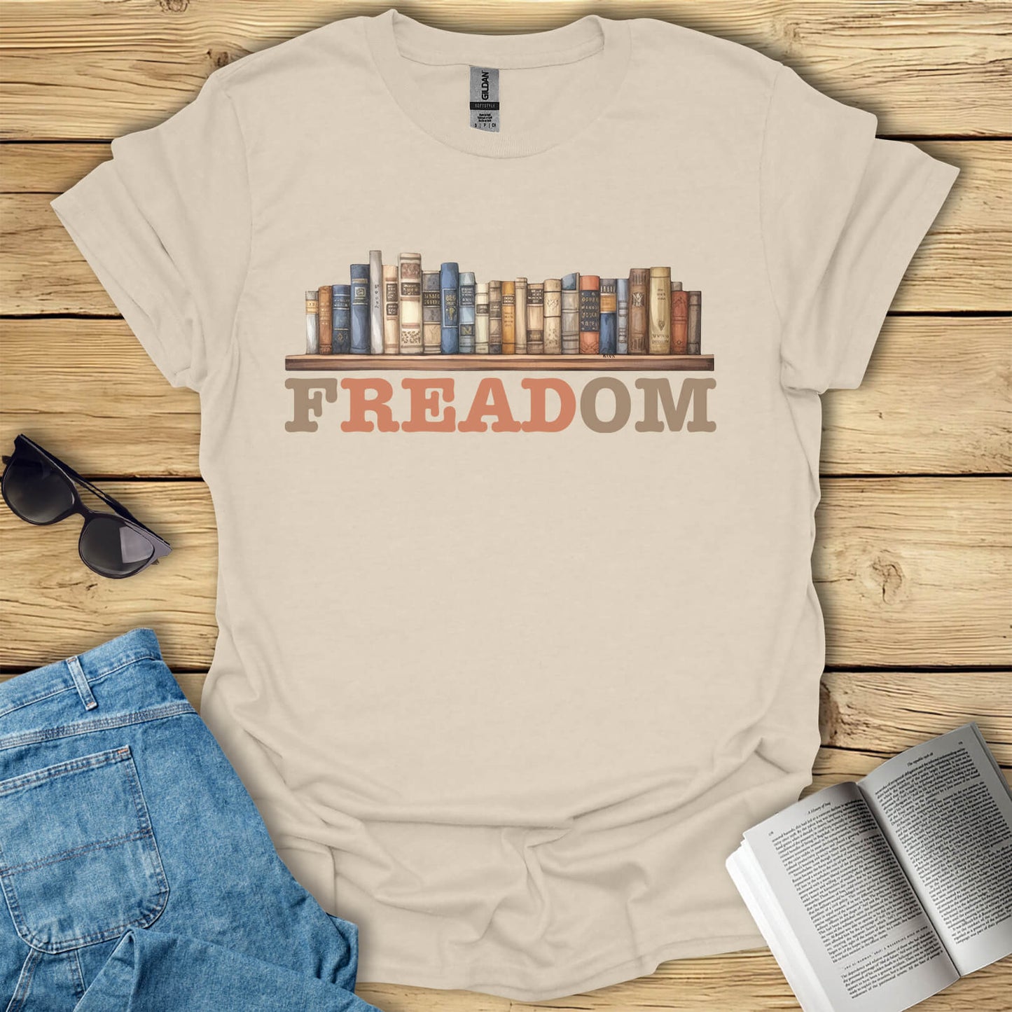 Freadom Book Reading T-Shirt
