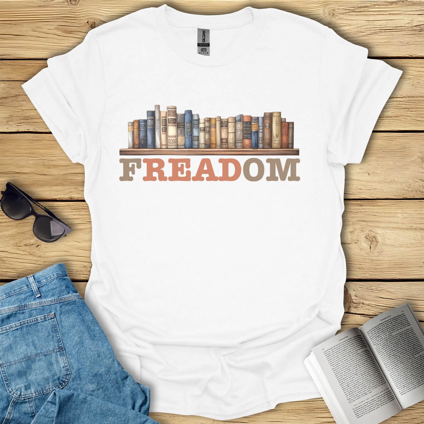 Freadom Book Reading T-Shirt