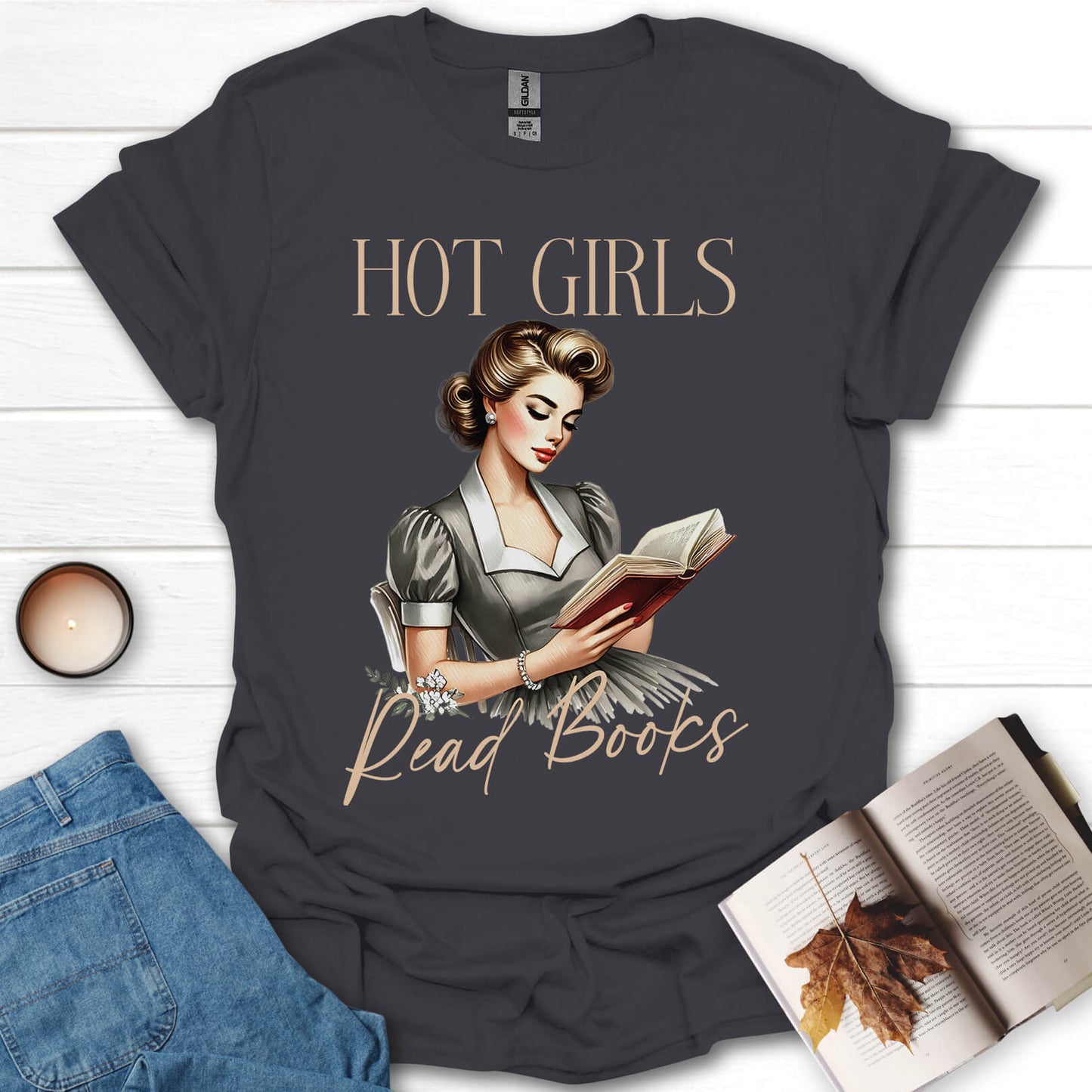 Hot Girls Read Books T-Shirt