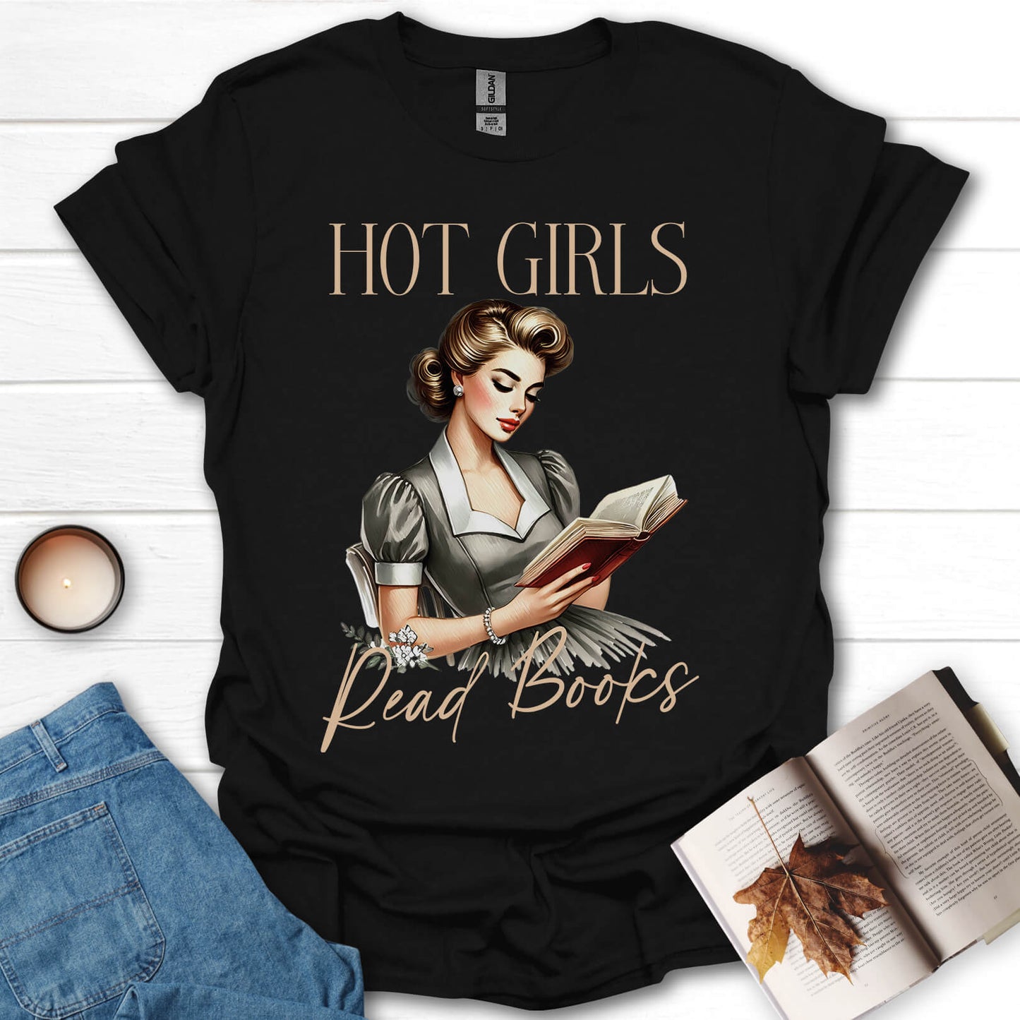 Hot Girls Read Books T-Shirt