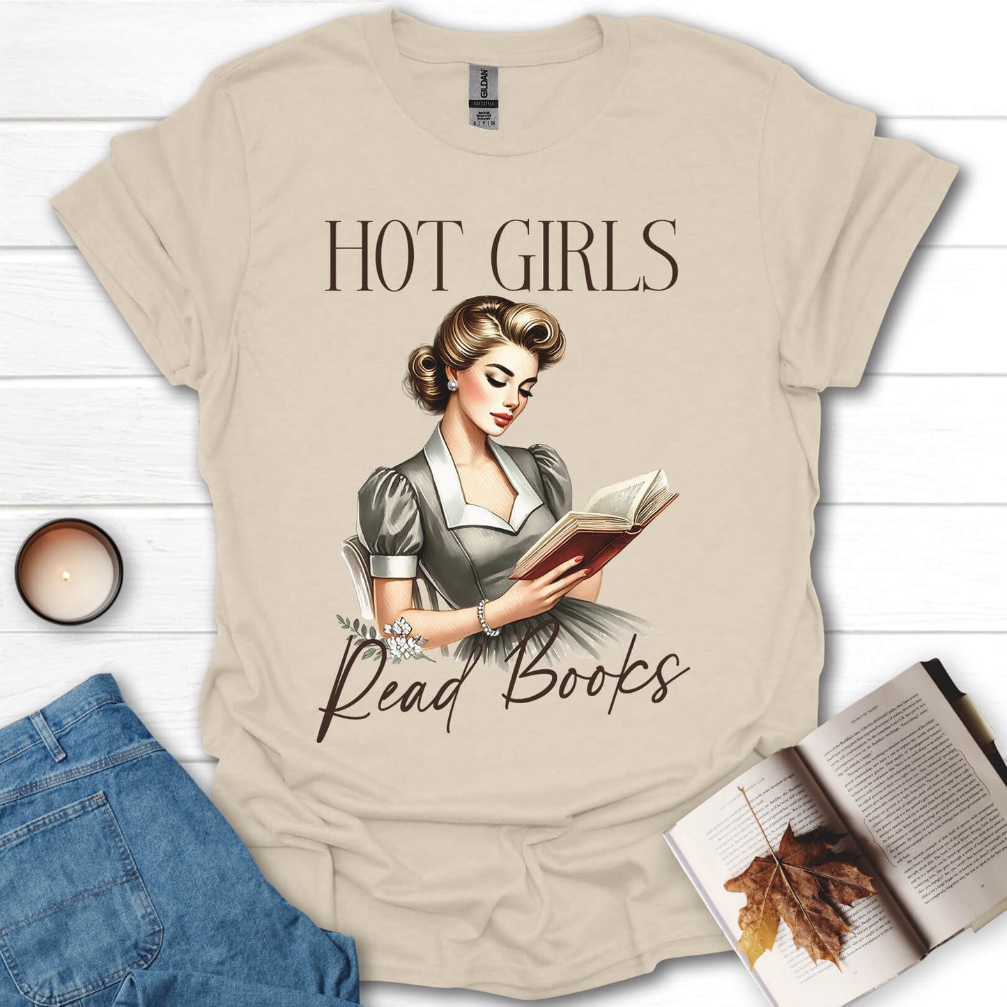 Hot Girls Read Books T-Shirt