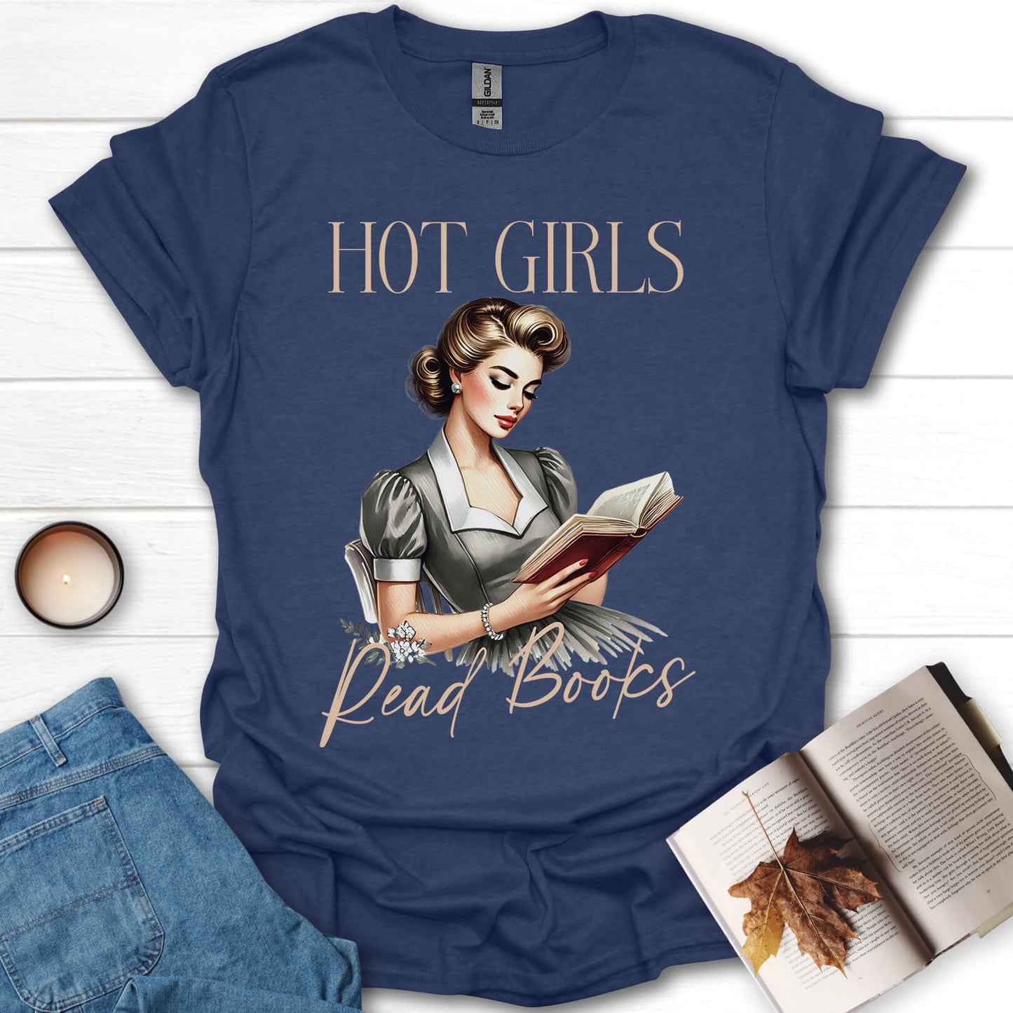 Hot Girls Read Books T-Shirt