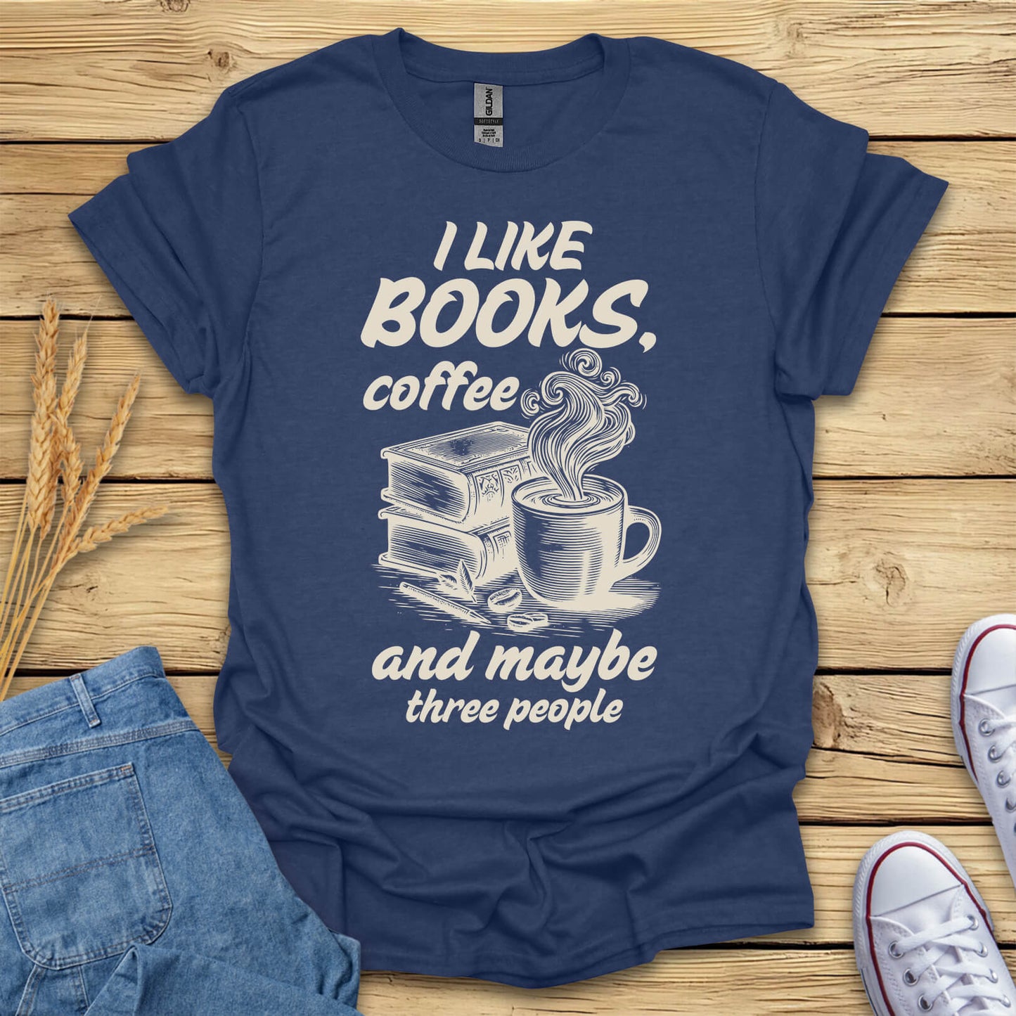 I Like Books, Coffee And T-Shirt