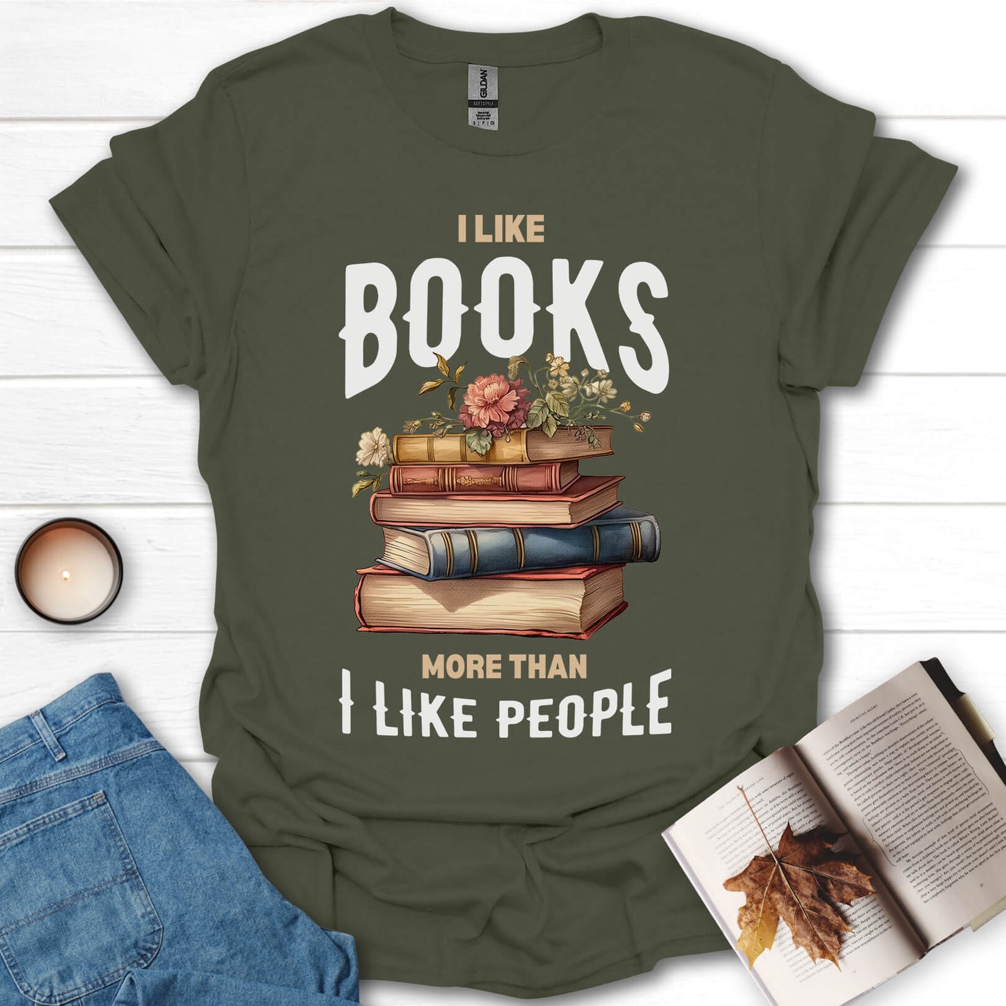 I Like Books More Than I Like People T-Shirt