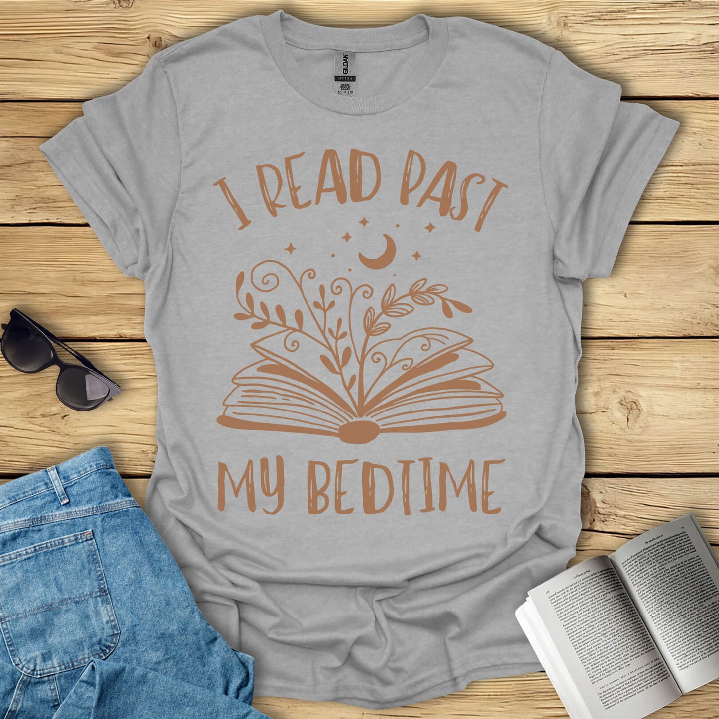 I Read Past My Bedtime Books T-Shirt
