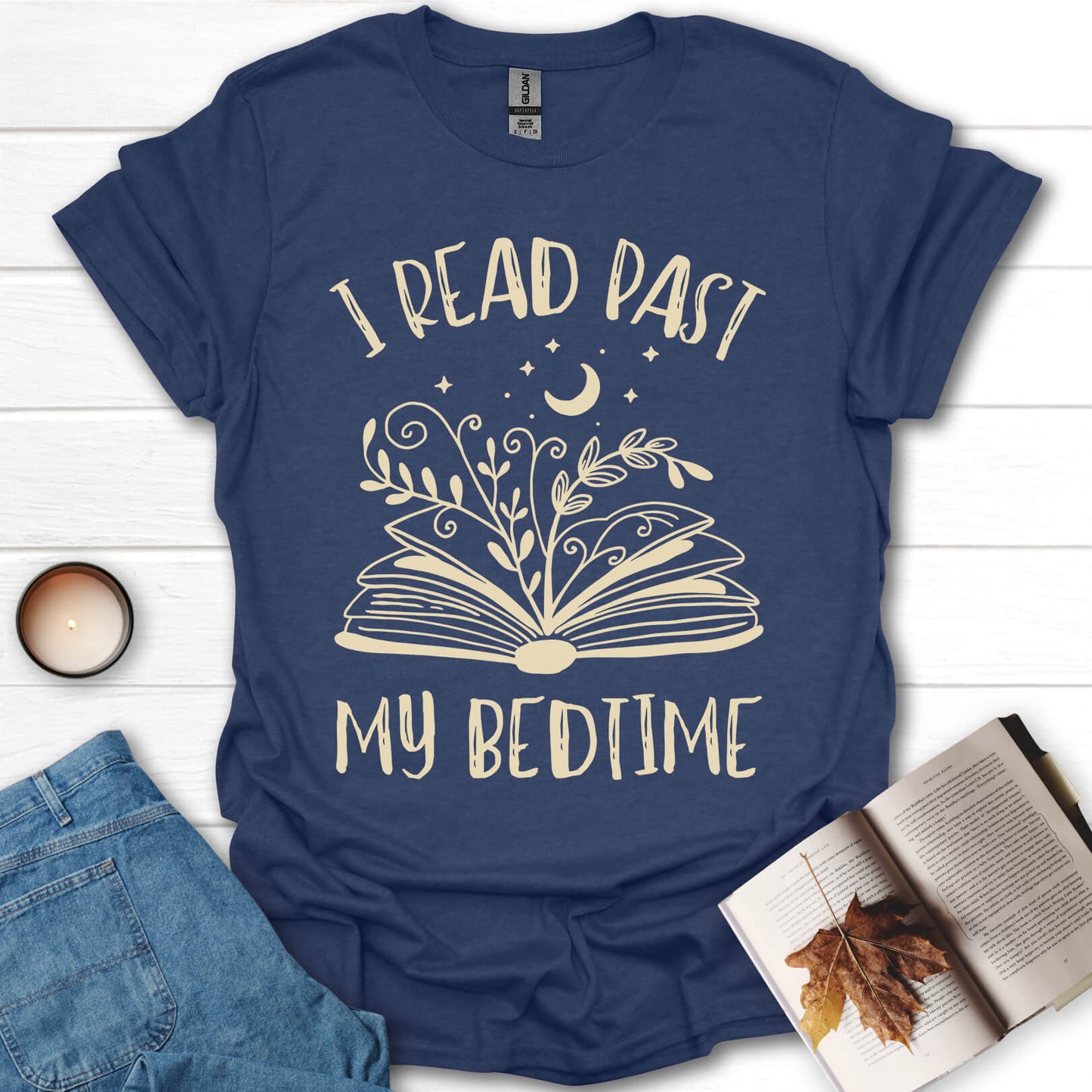 I Read Past My Bedtime Books T-Shirt