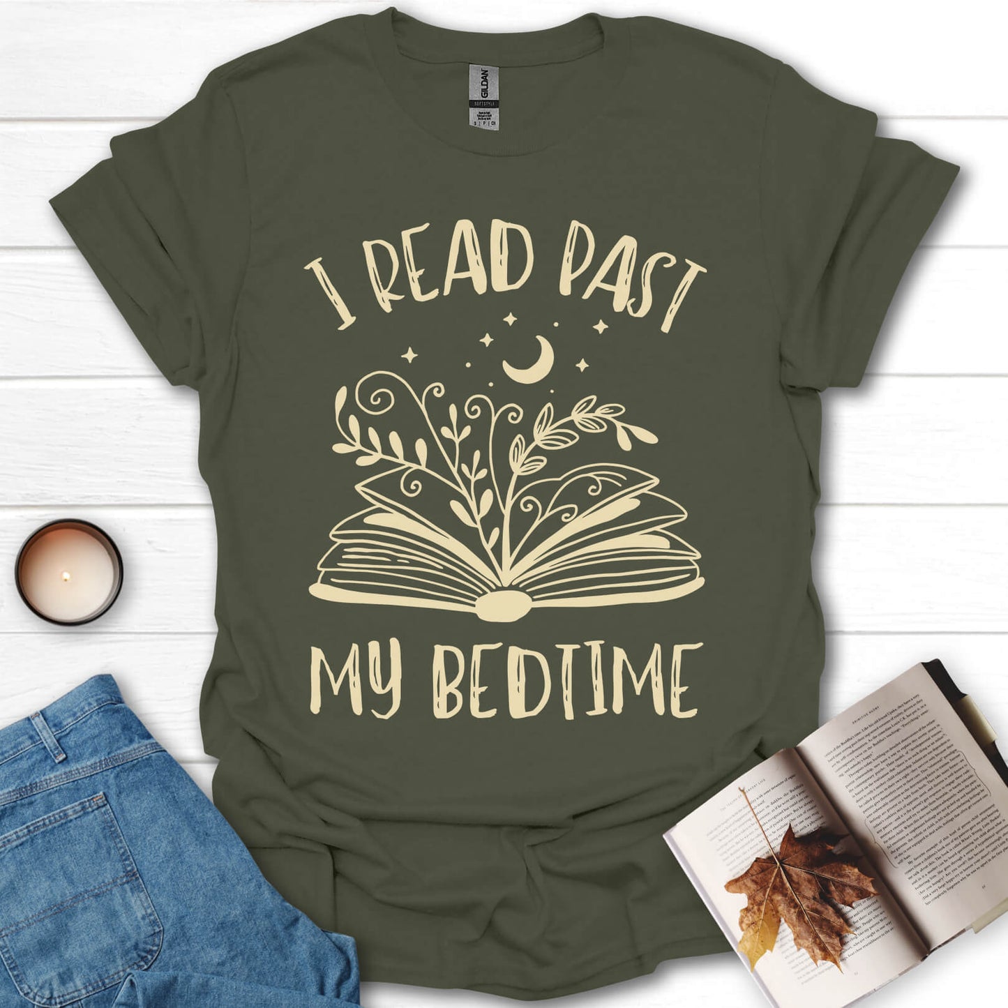 I Read Past My Bedtime Books T-Shirt
