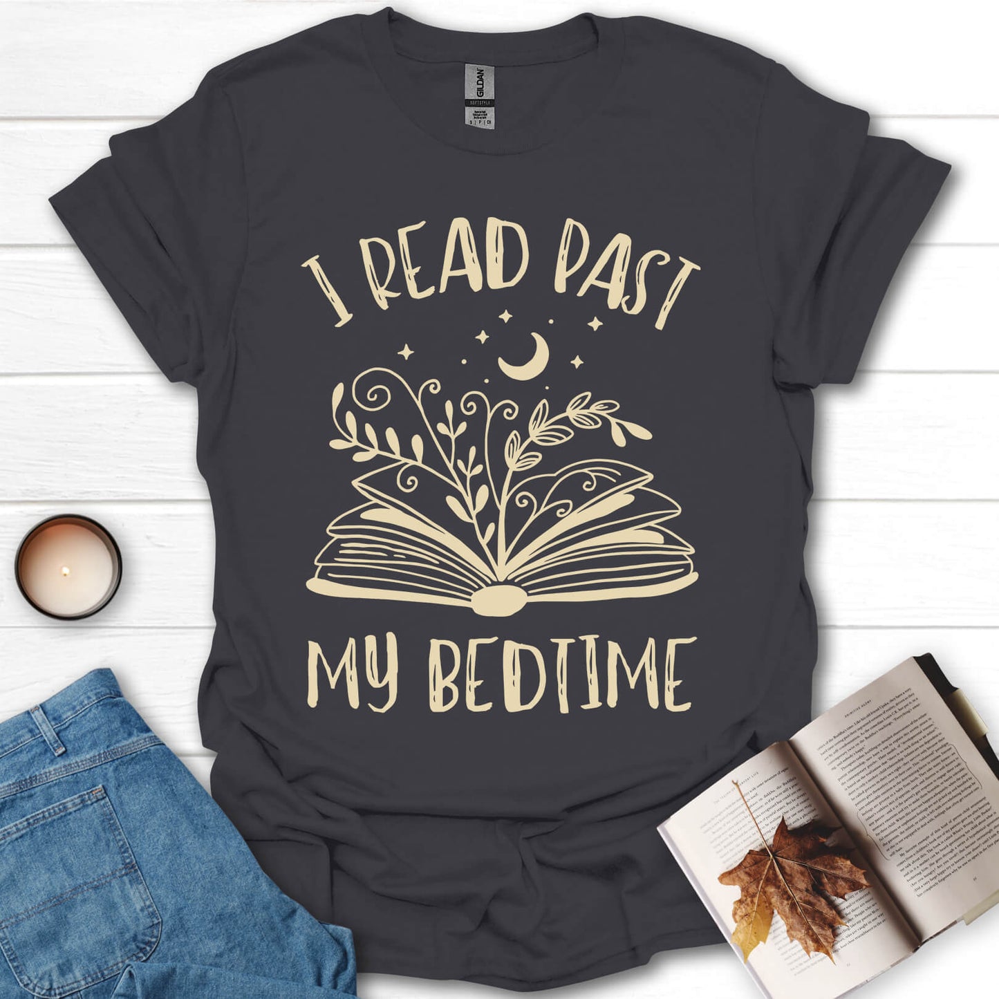 I Read Past My Bedtime Books T-Shirt