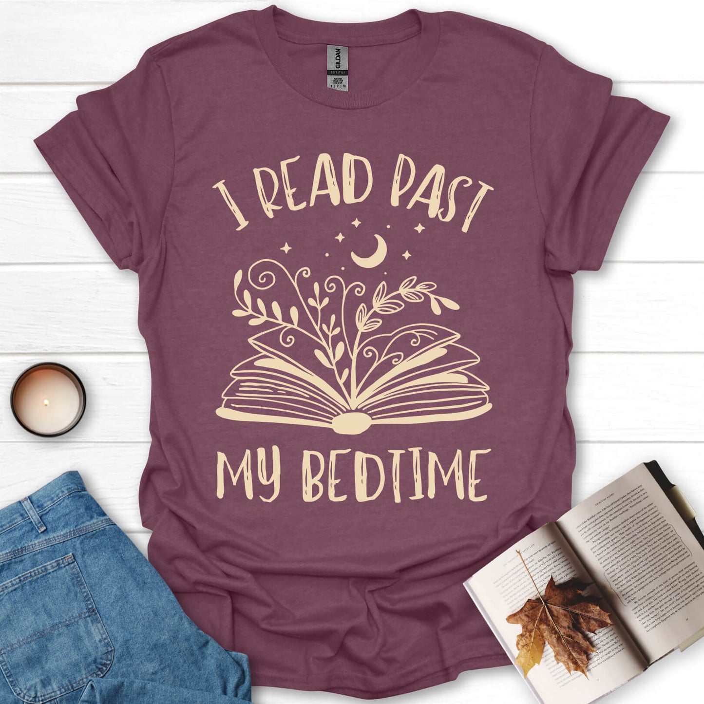 I Read Past My Bedtime Books T-Shirt