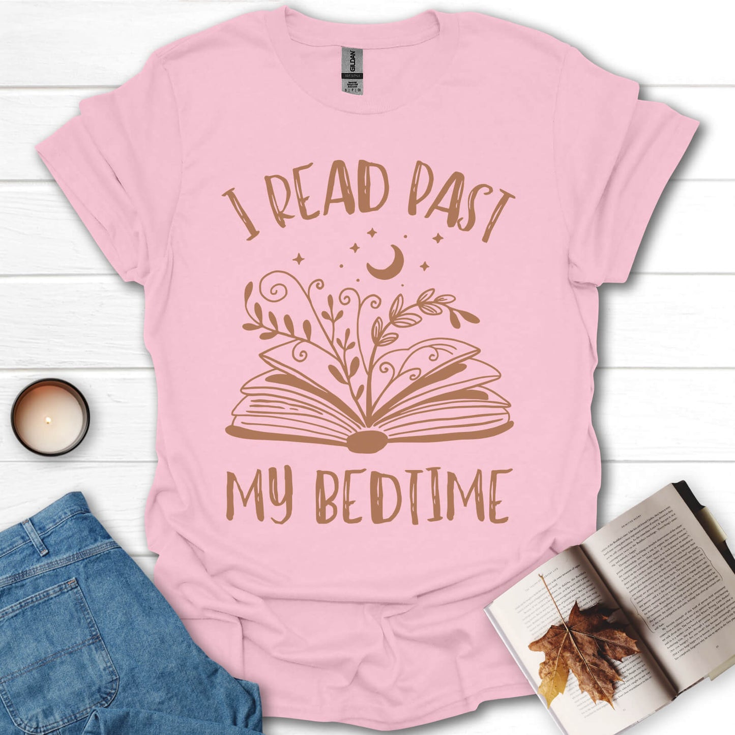 I Read Past My Bedtime Books T-Shirt