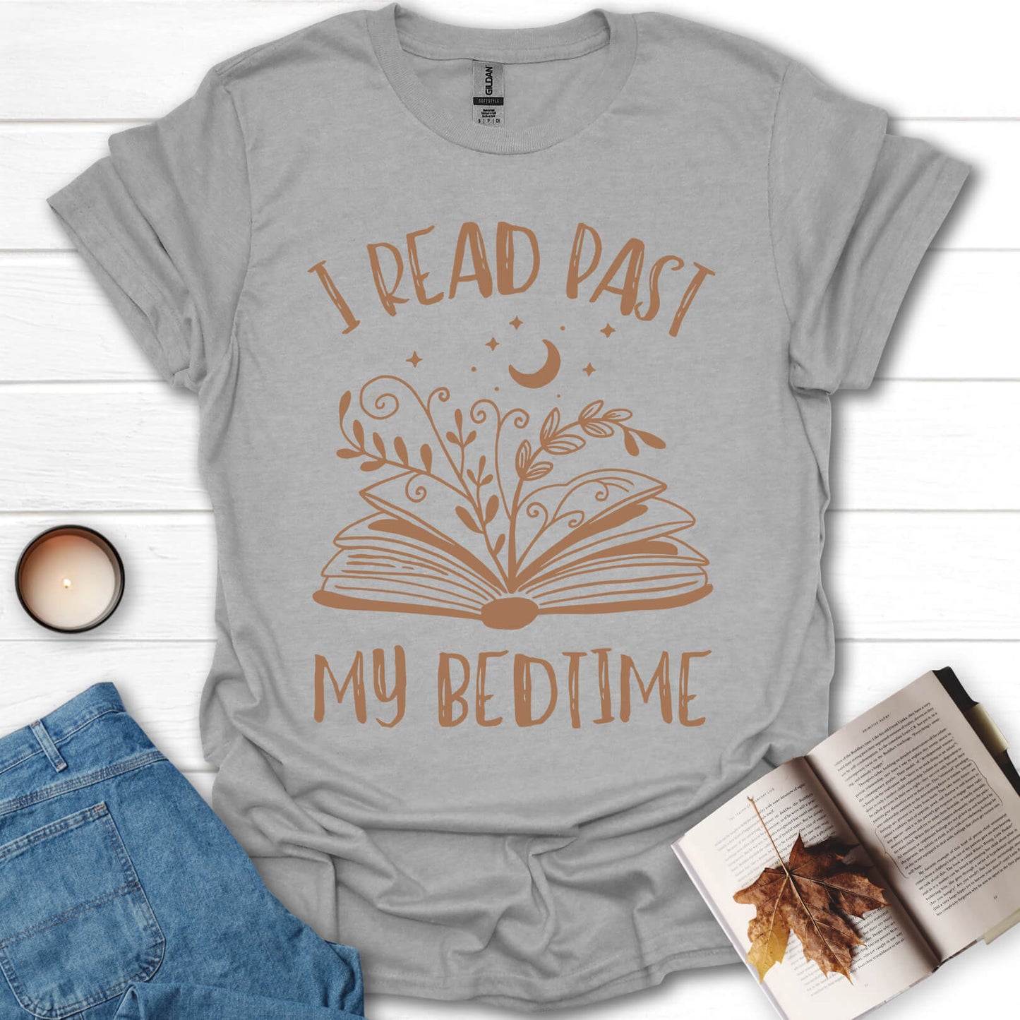 I Read Past My Bedtime Books T-Shirt