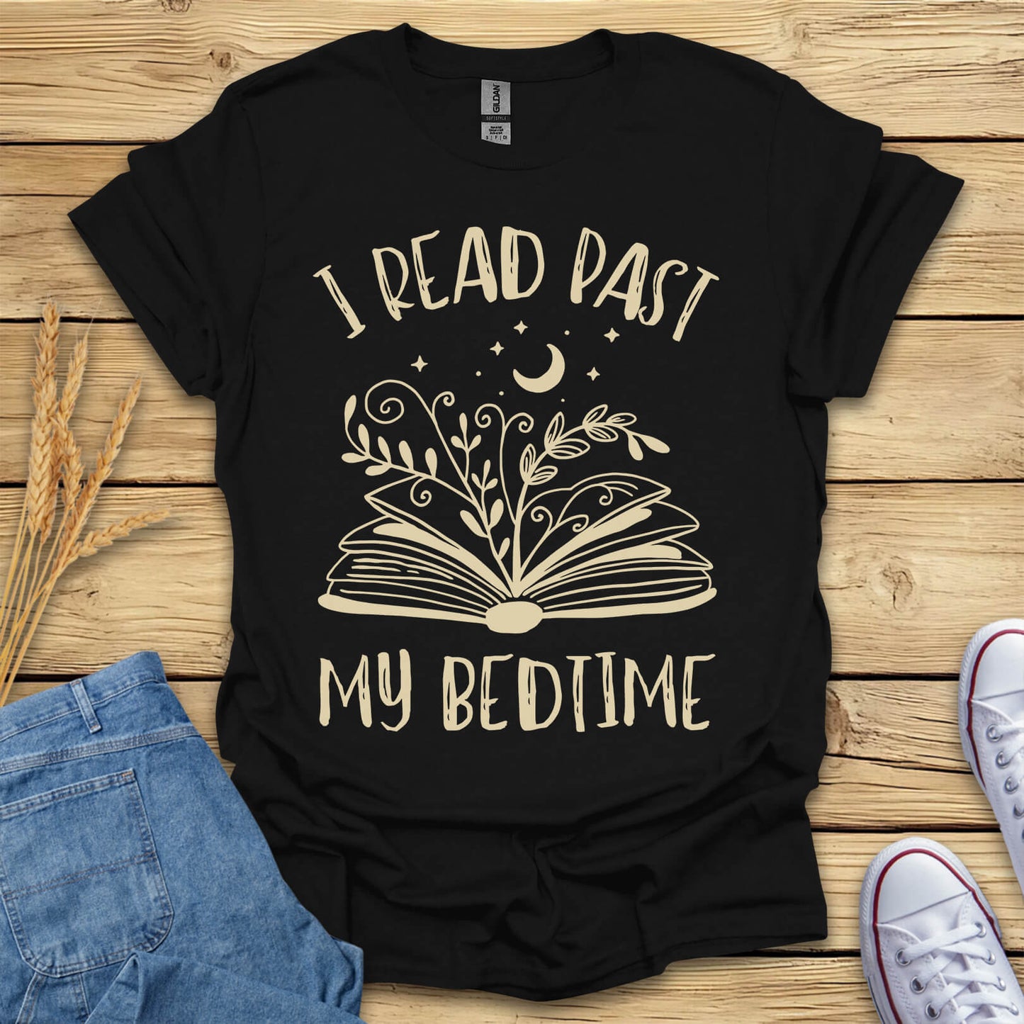 I Read Past My Bedtime Books T-Shirt