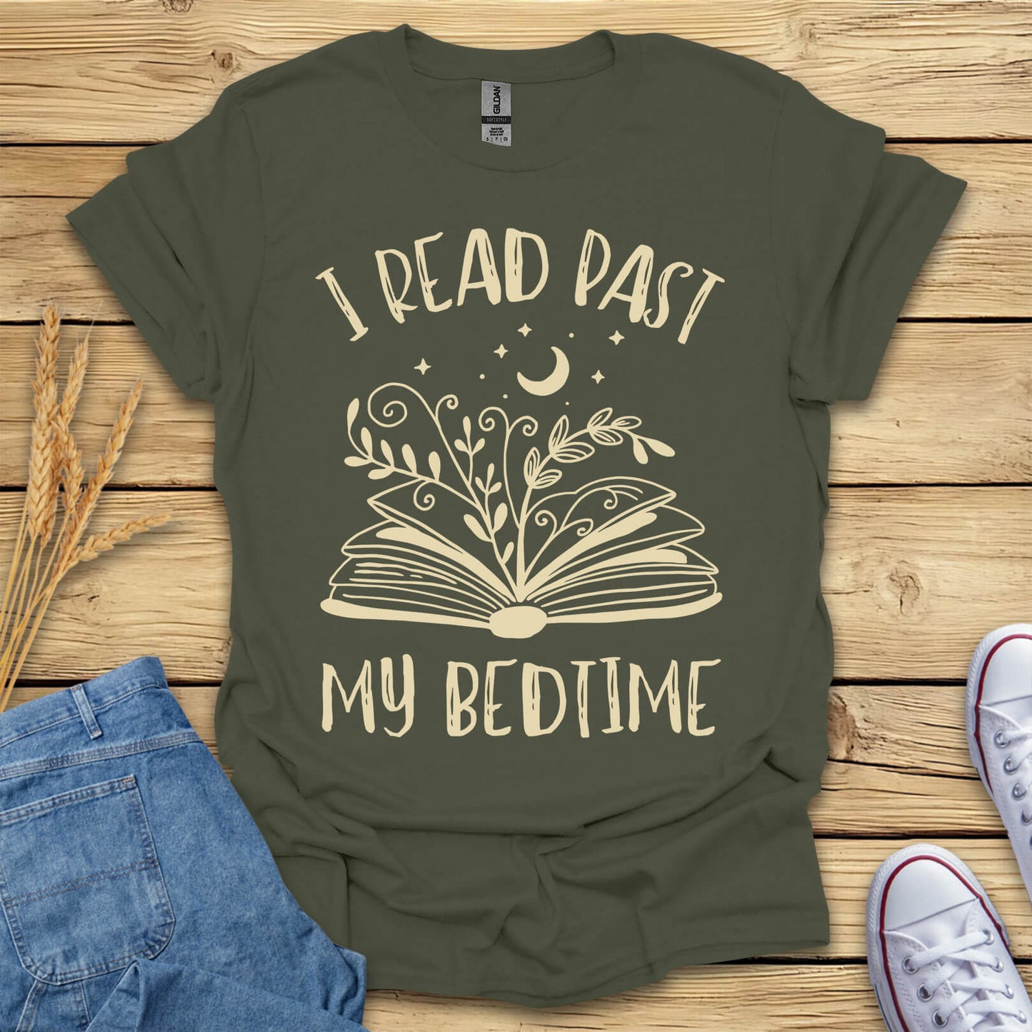 I Read Past My Bedtime Books T-Shirt