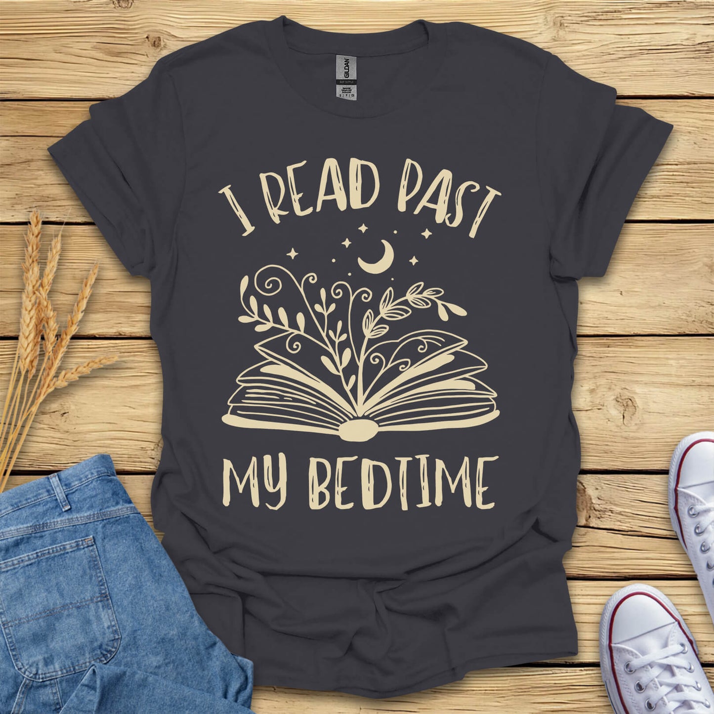 I Read Past My Bedtime Books T-Shirt