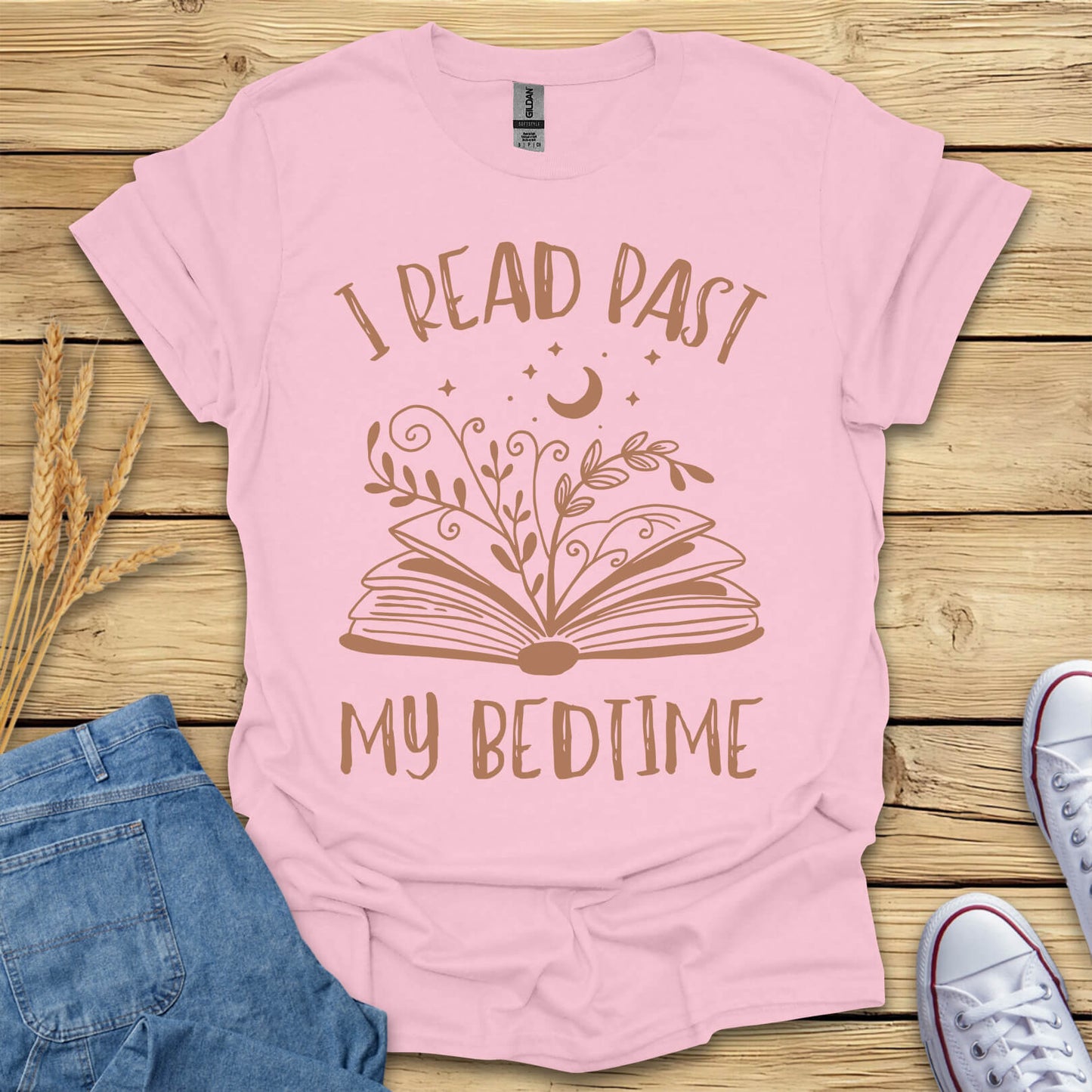 I Read Past My Bedtime Books T-Shirt