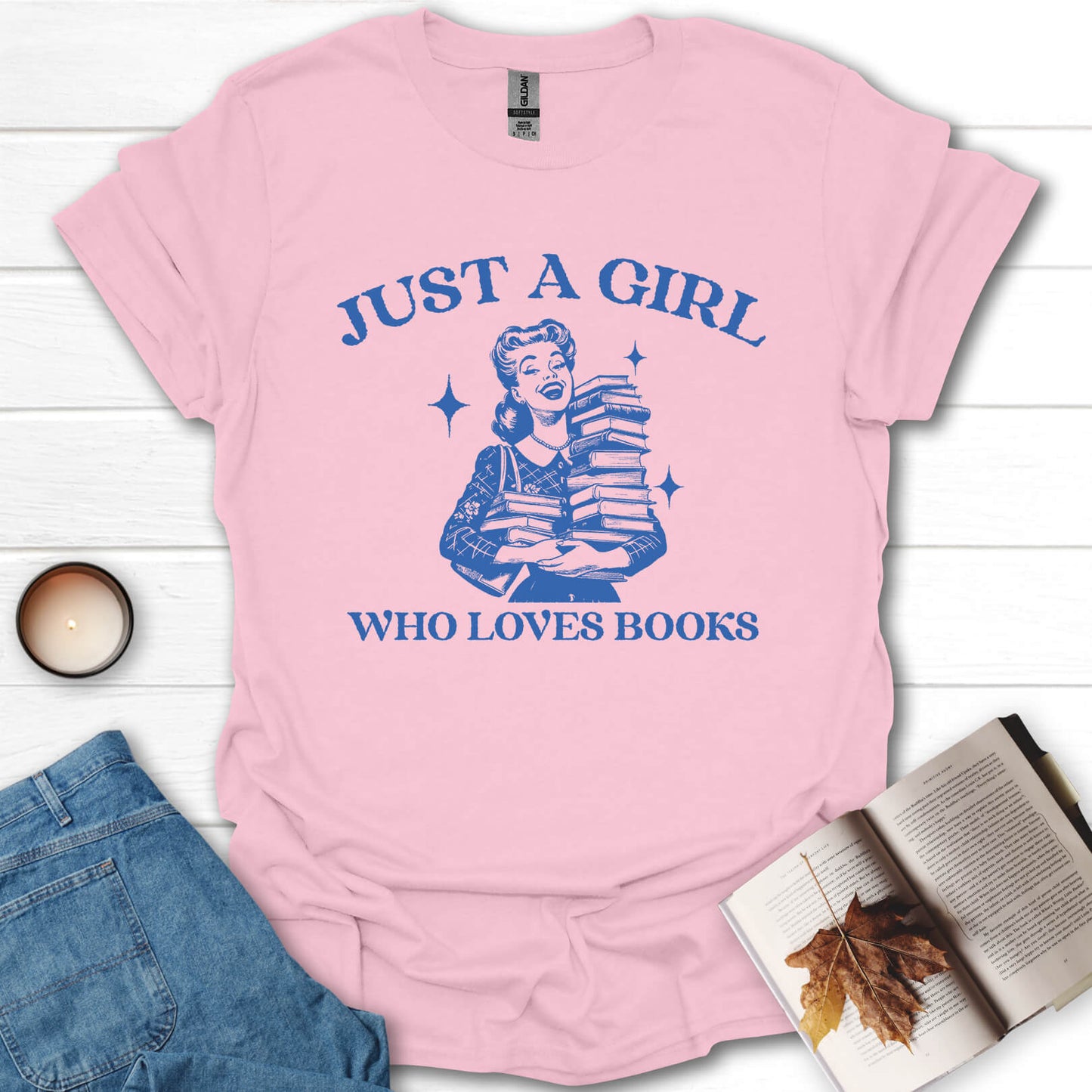Just A Girl Who Loves Books T-Shirt