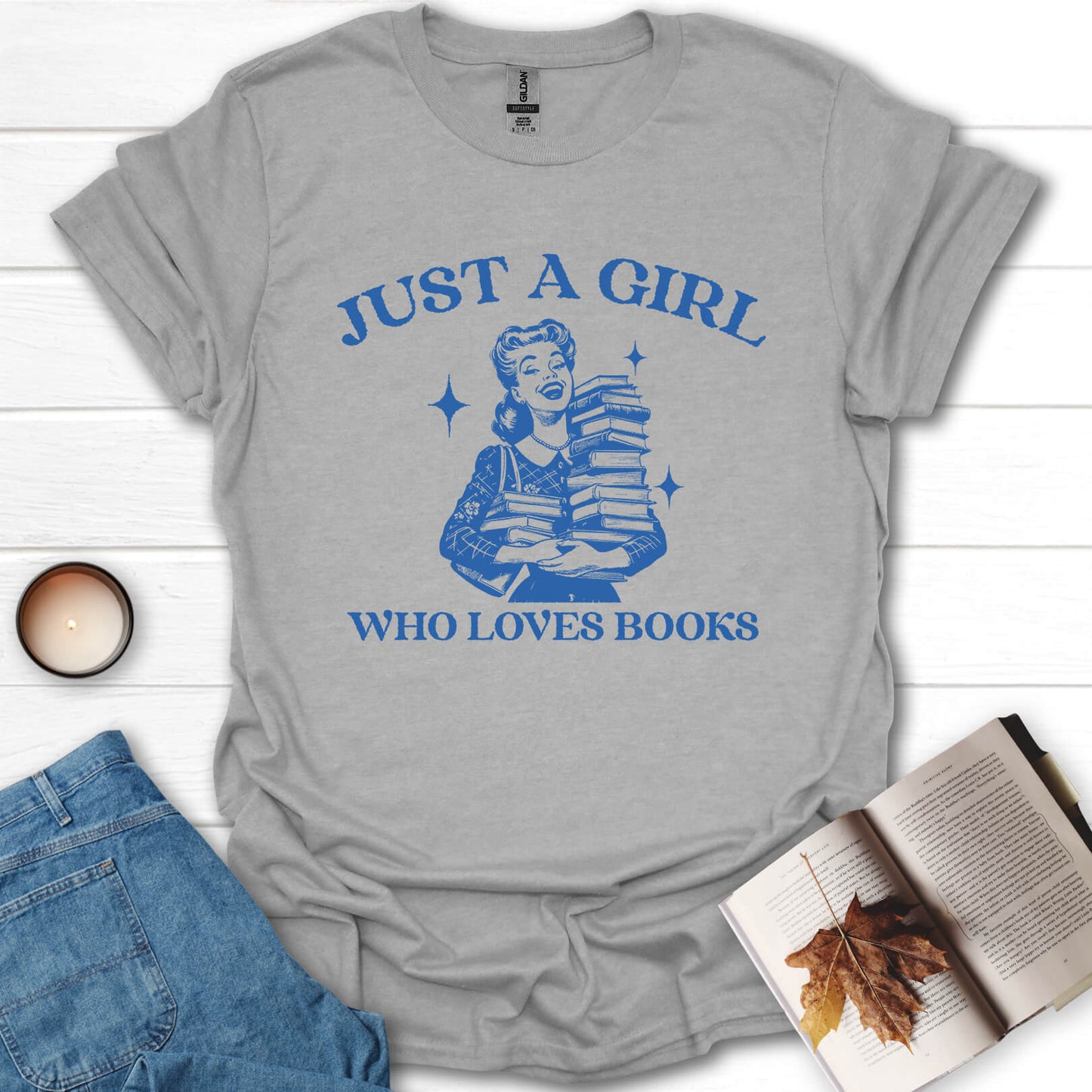 Just A Girl Who Loves Books T-Shirt