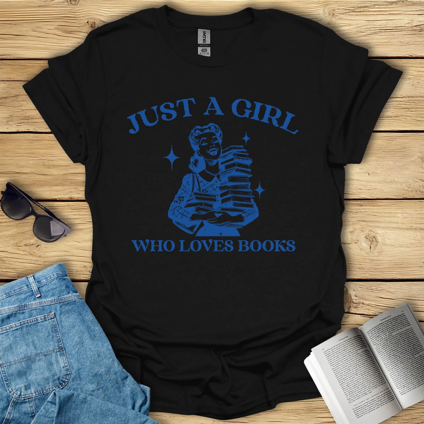 Just A Girl Who Loves Books T-Shirt
