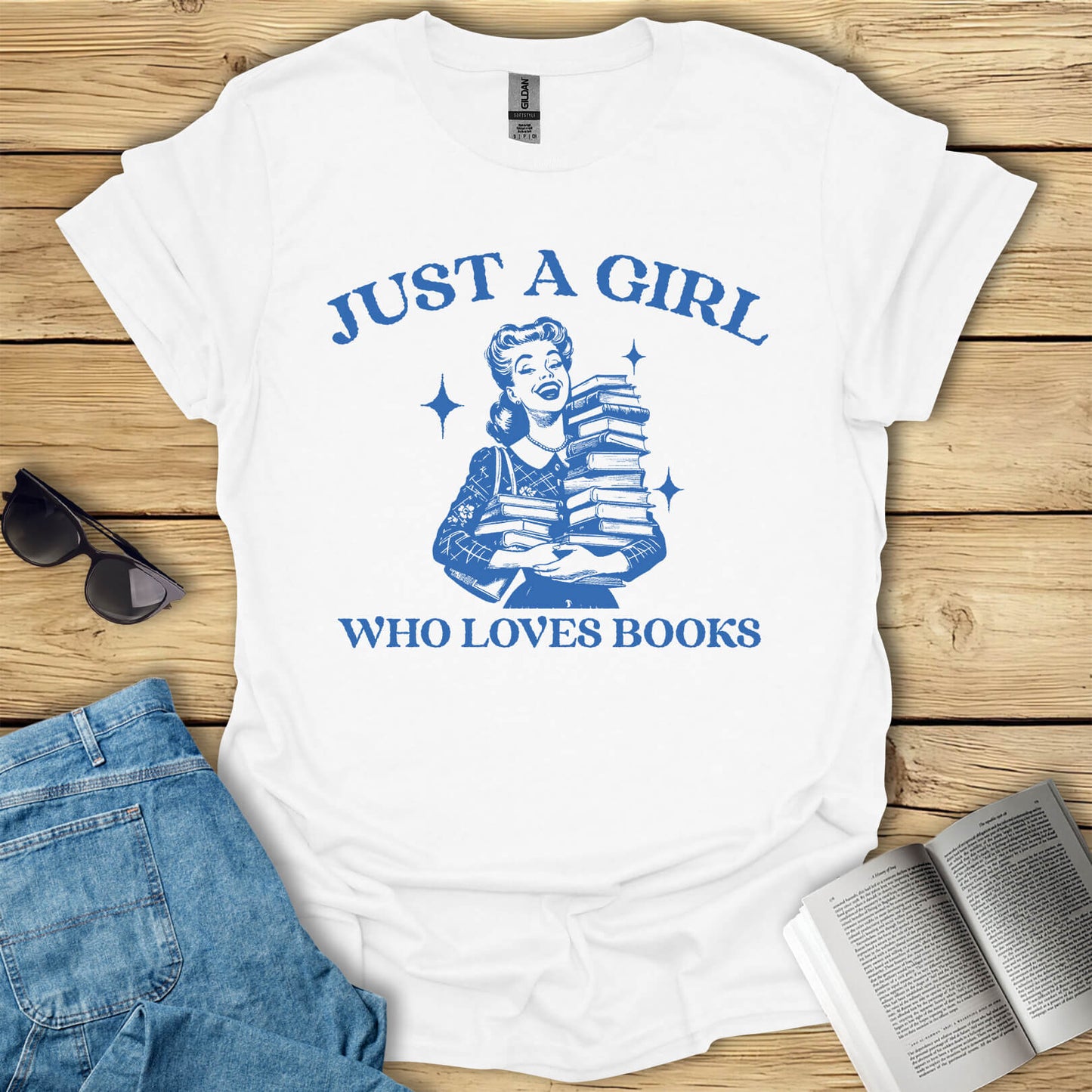 Just A Girl Who Loves Books T-Shirt