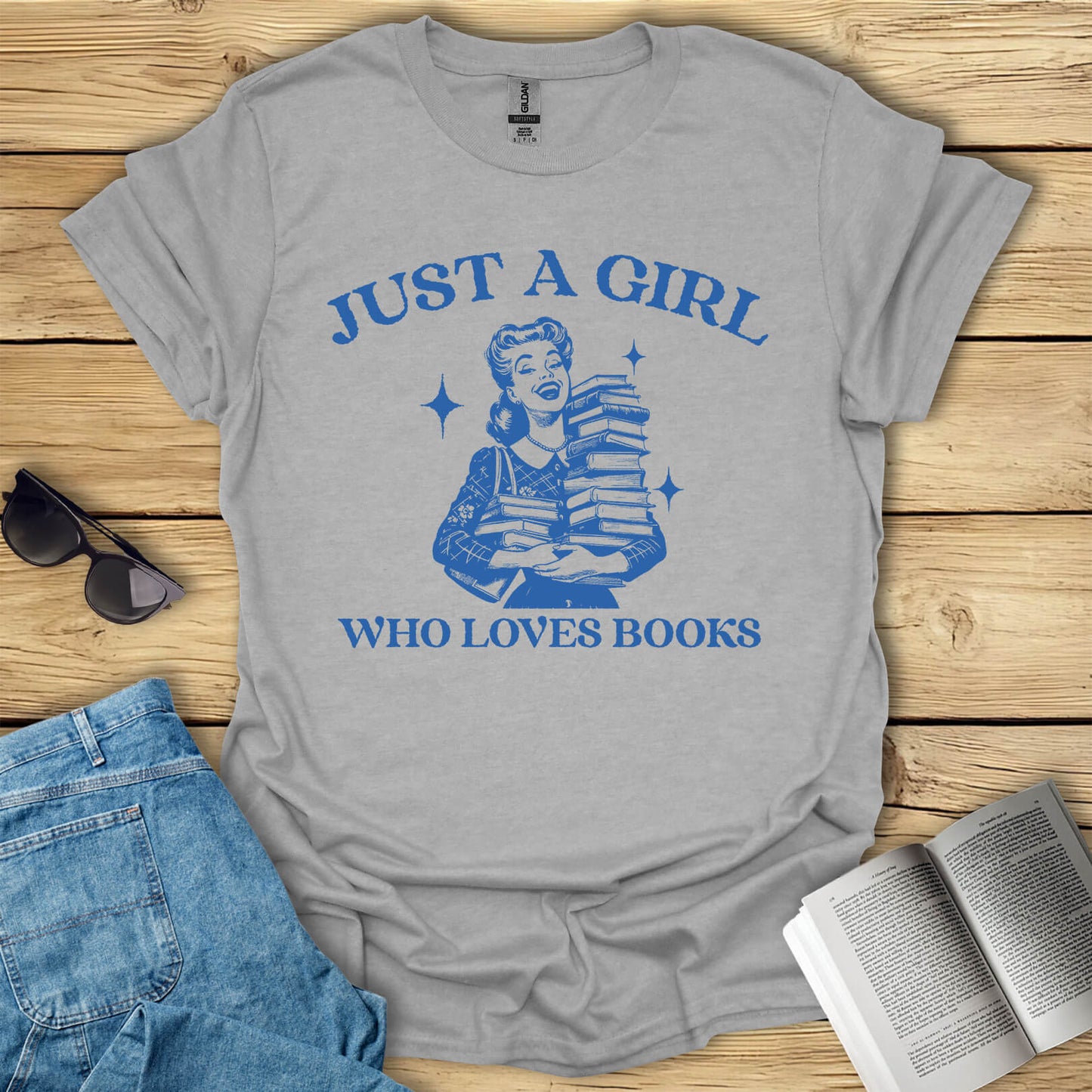 Just A Girl Who Loves Books T-Shirt