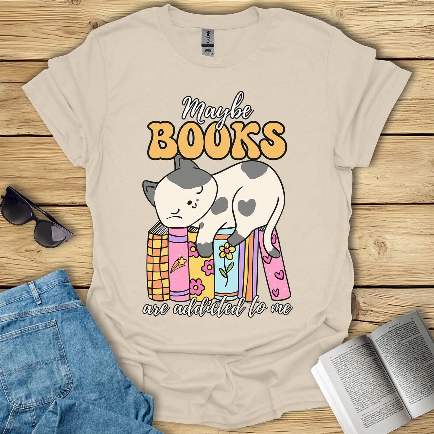 Maybe Books Are Addicted To Me T-Shirt