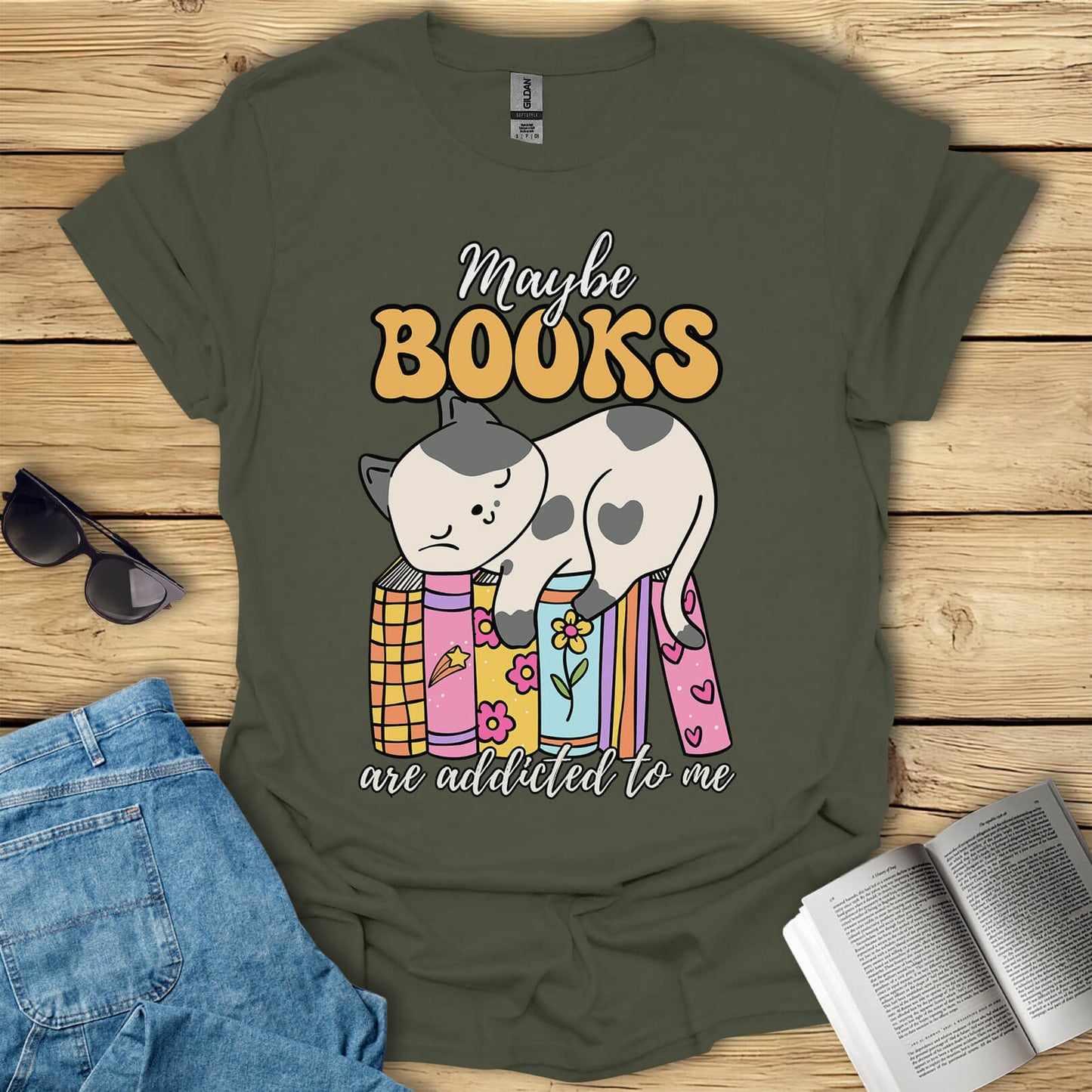 Maybe Books Are Addicted To Me T-Shirt