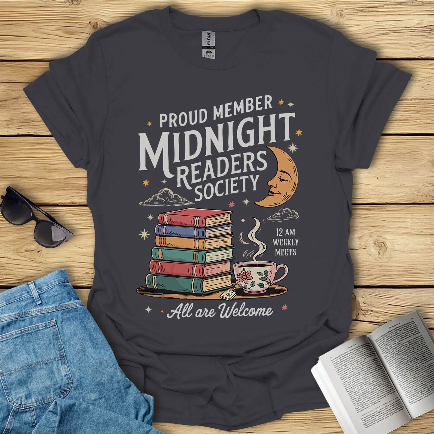 Midnight Readers Society Book Lovers T-Shirt