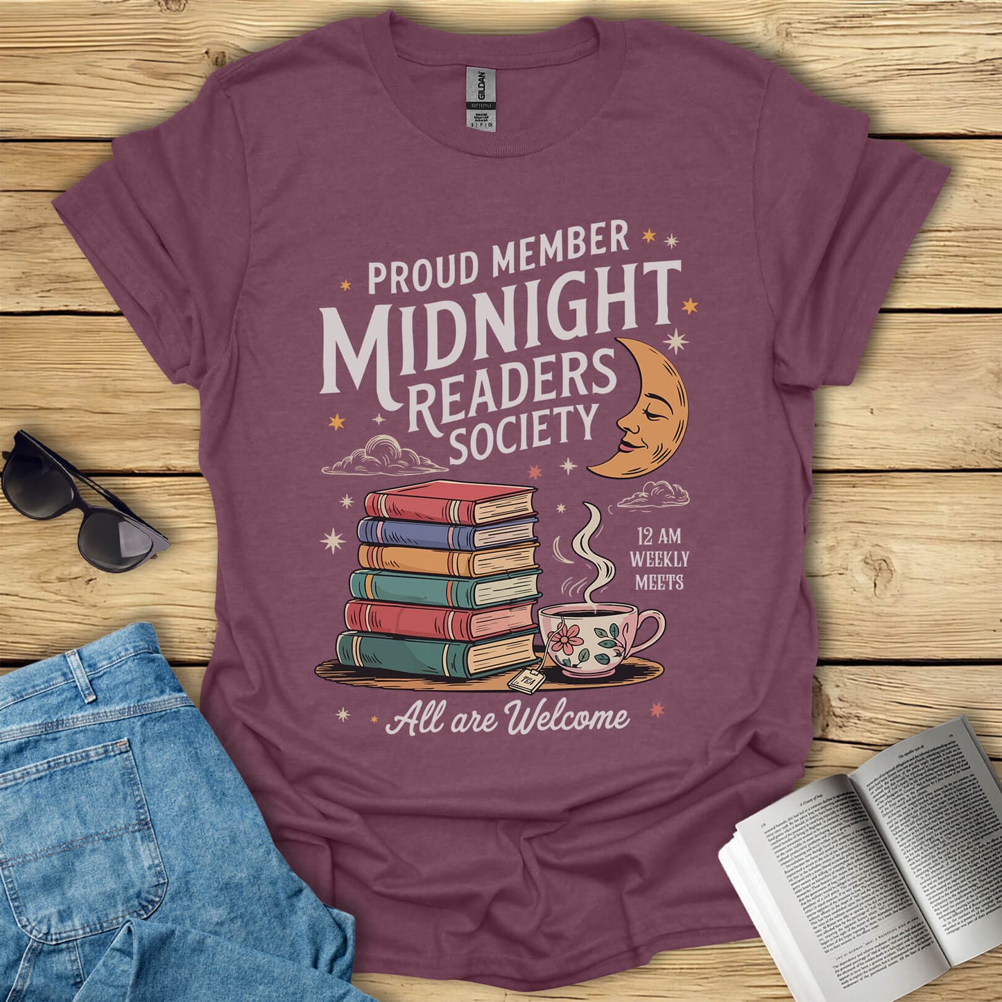 Midnight Readers Society Book Lovers T-Shirt