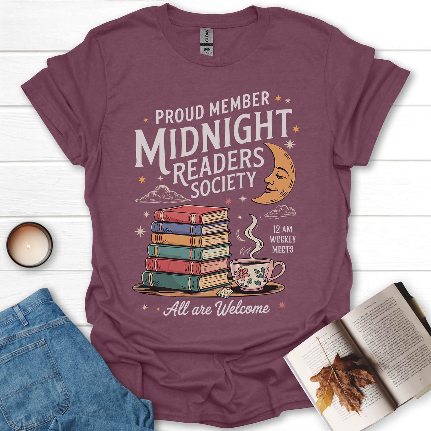 Midnight Readers Society Book Lovers T-Shirt